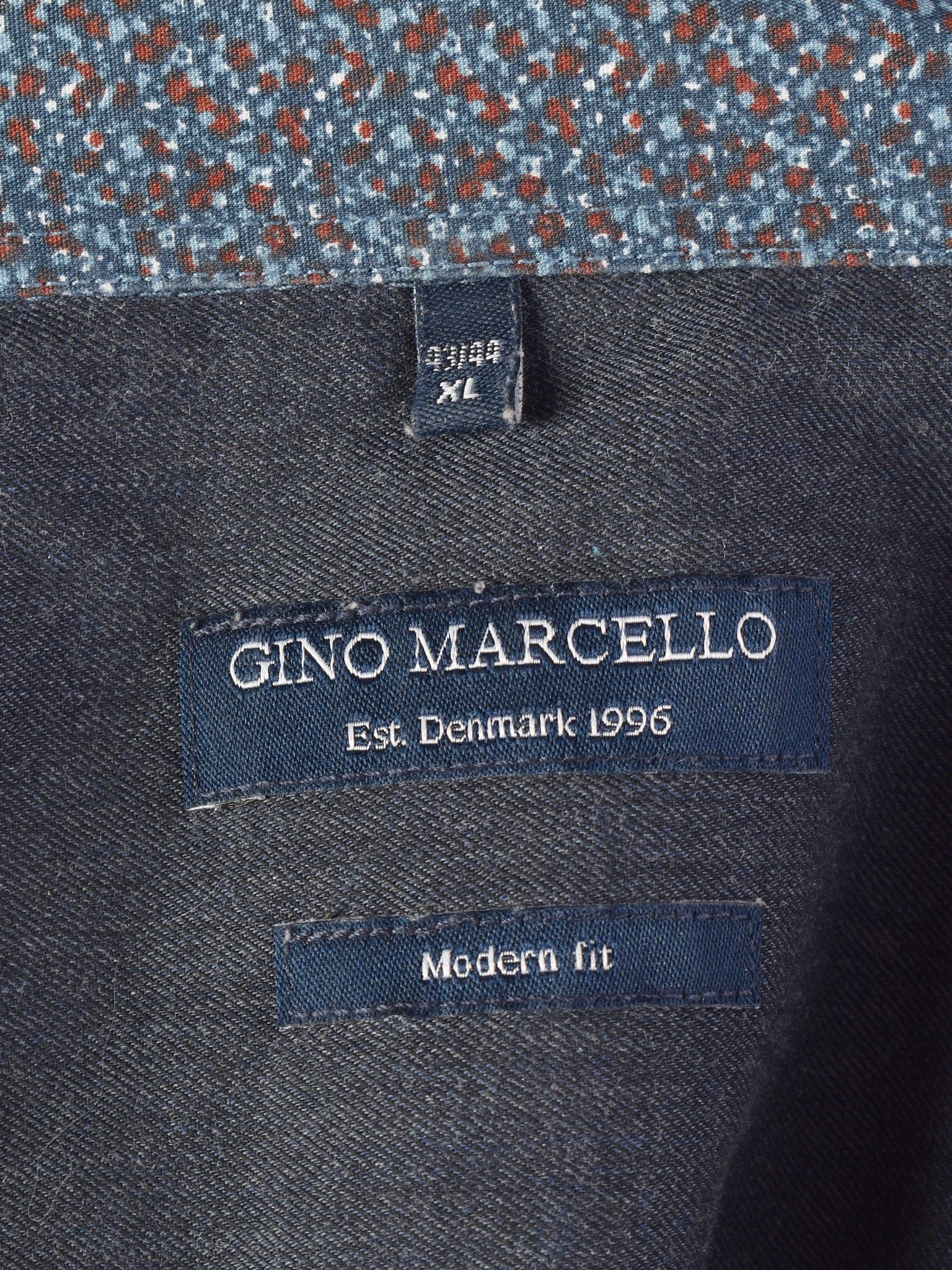 Gino Marcello Skjorte - XL / Blå / Mand - SassyLAB Secondhand