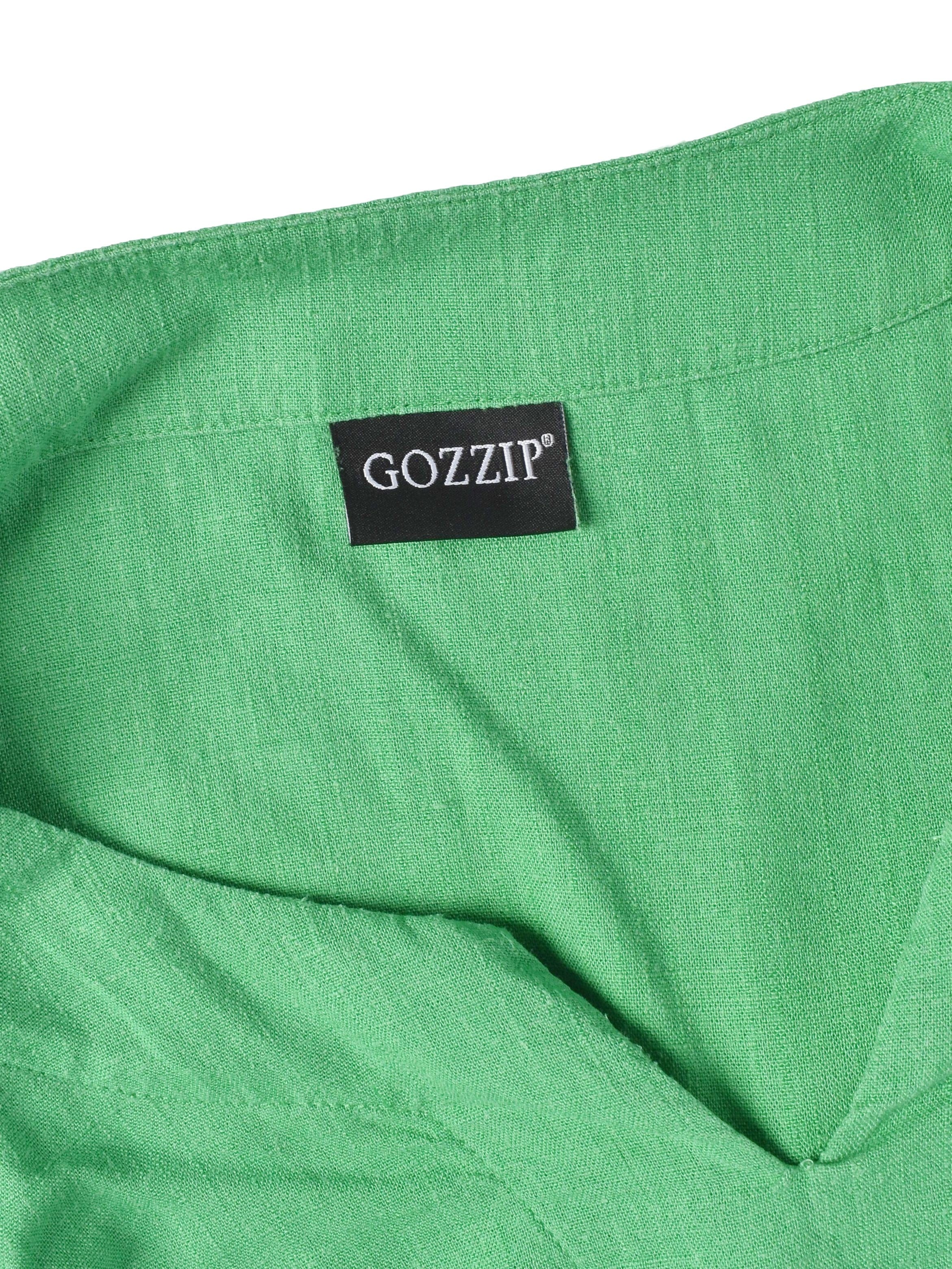Gozzip 2-delt sæt - L / Grøn / Kvinde - SassyLAB Secondhand