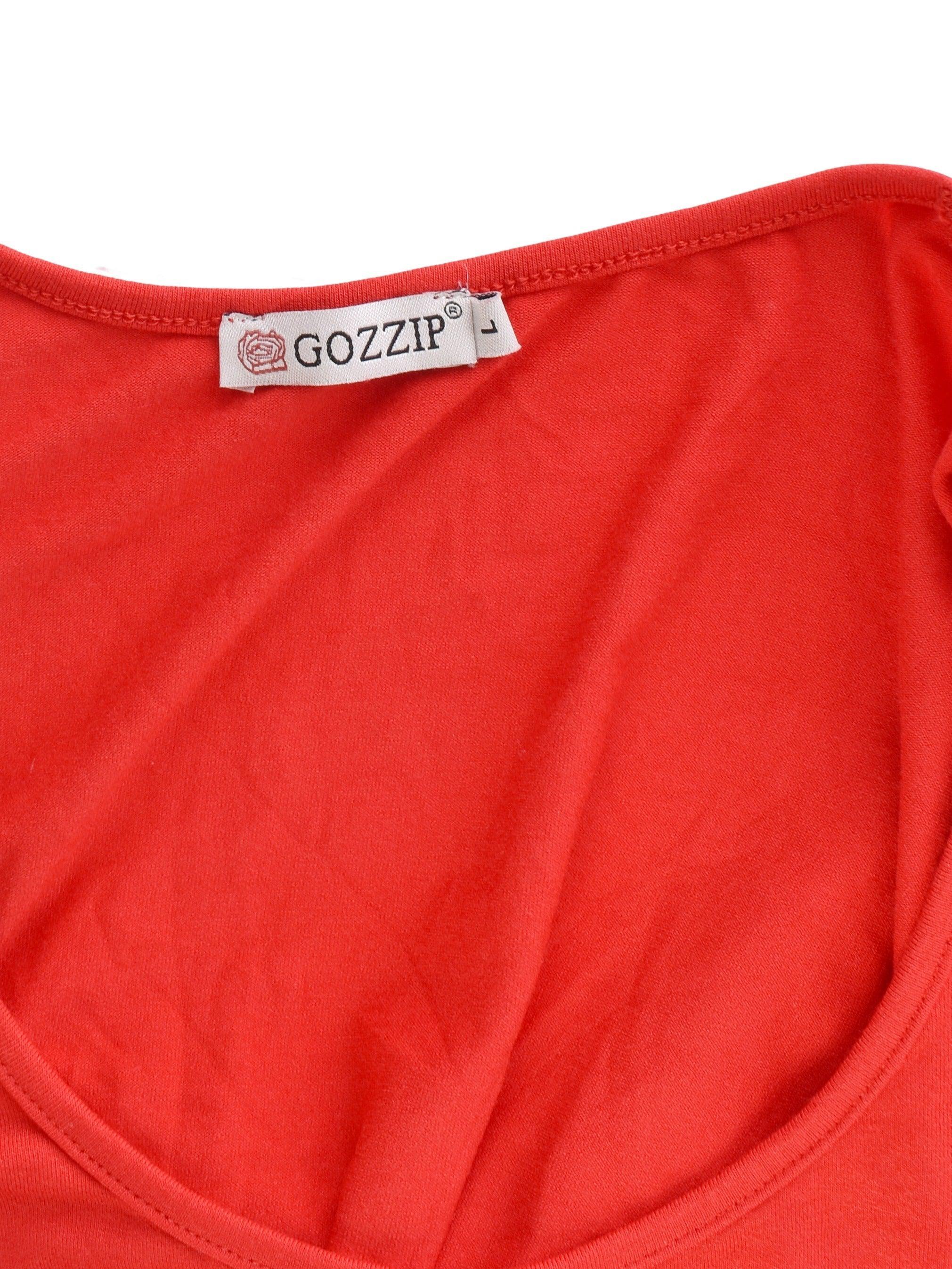 Gozzip Kjole - L / Rød / Kvinde - SassyLAB Secondhand