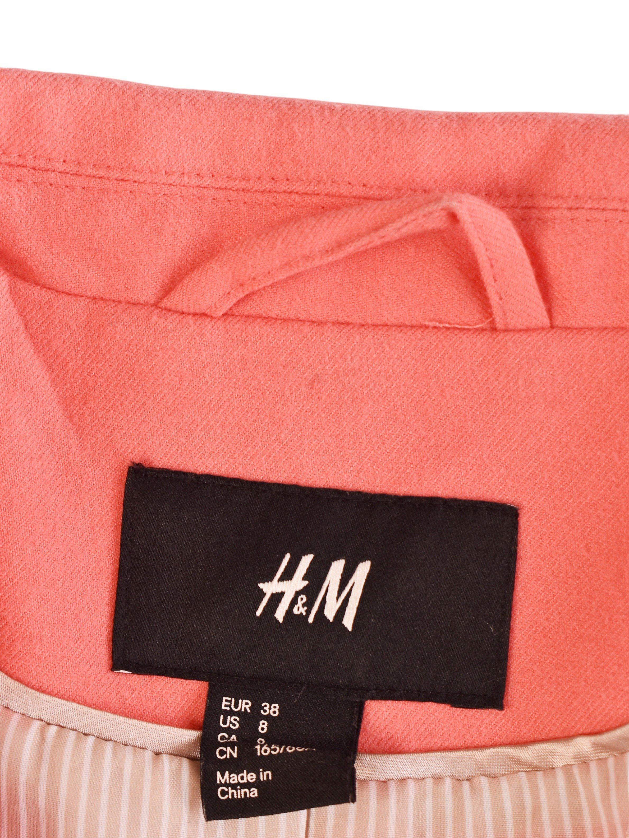 H&M Blazer - 38 / Pink / Kvinde - SassyLAB Secondhand