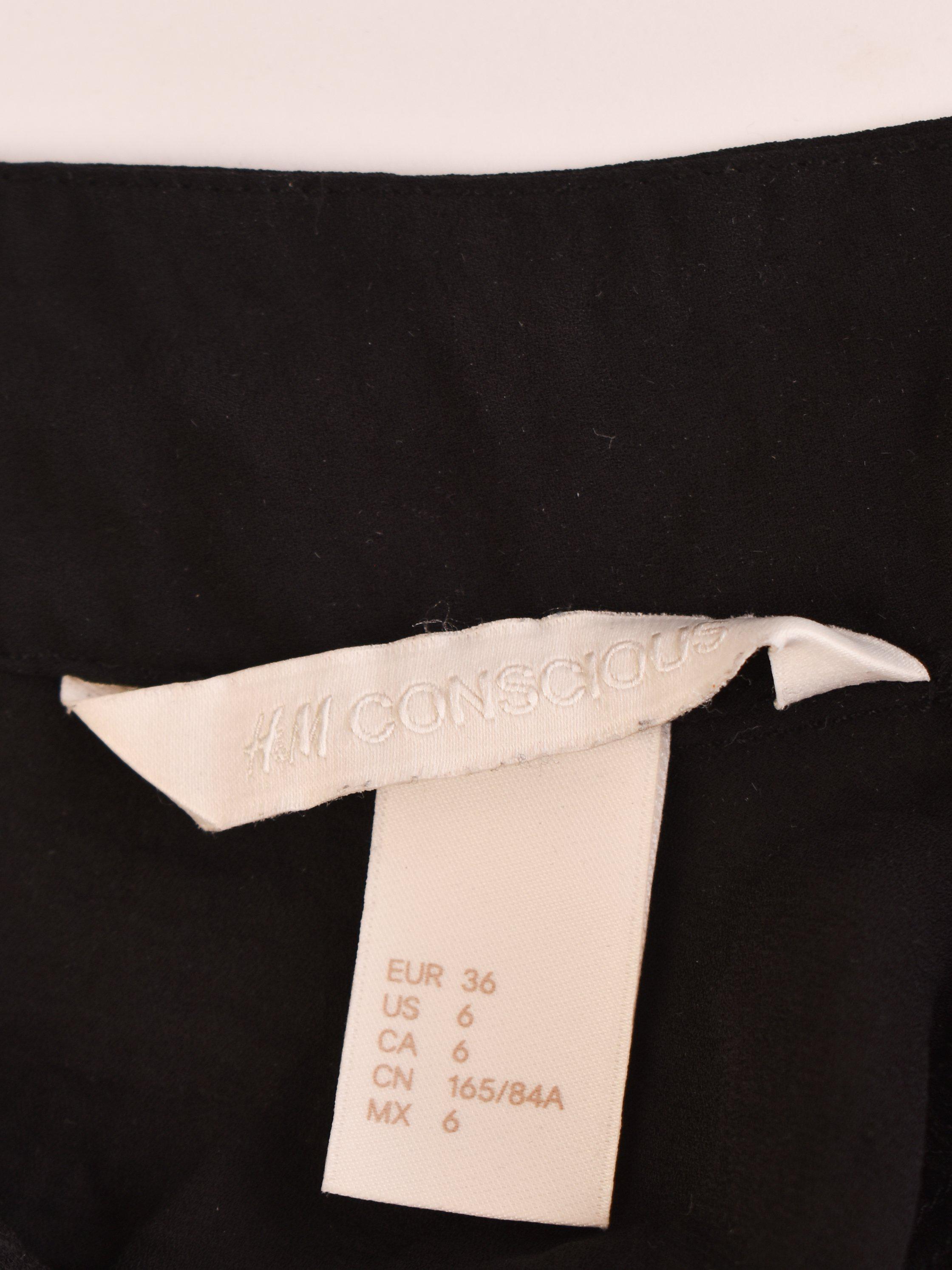 H&M Bluse - 36 / Sort / Kvinde - SassyLAB Secondhand
