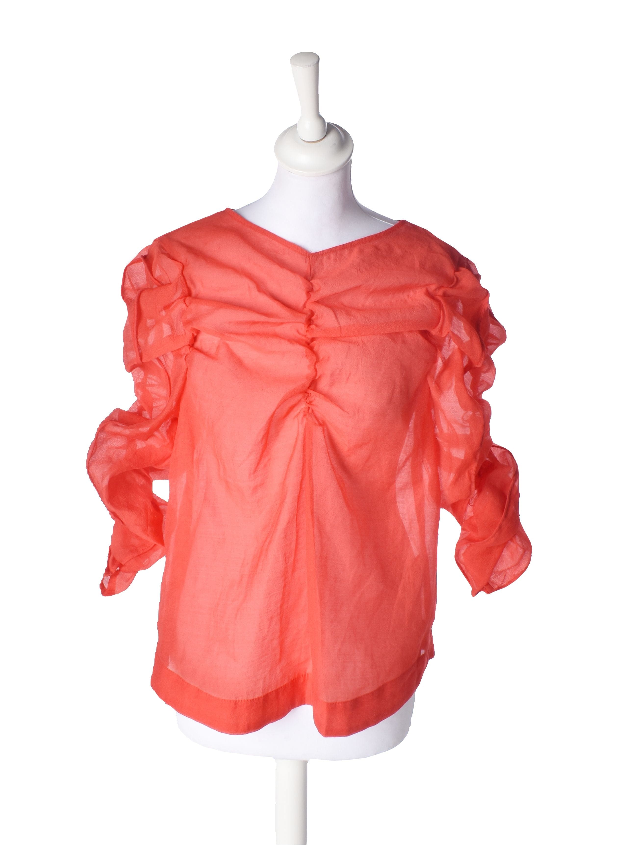 H&M Bluse - 40 / Rød / Kvinde - SassyLAB Secondhand