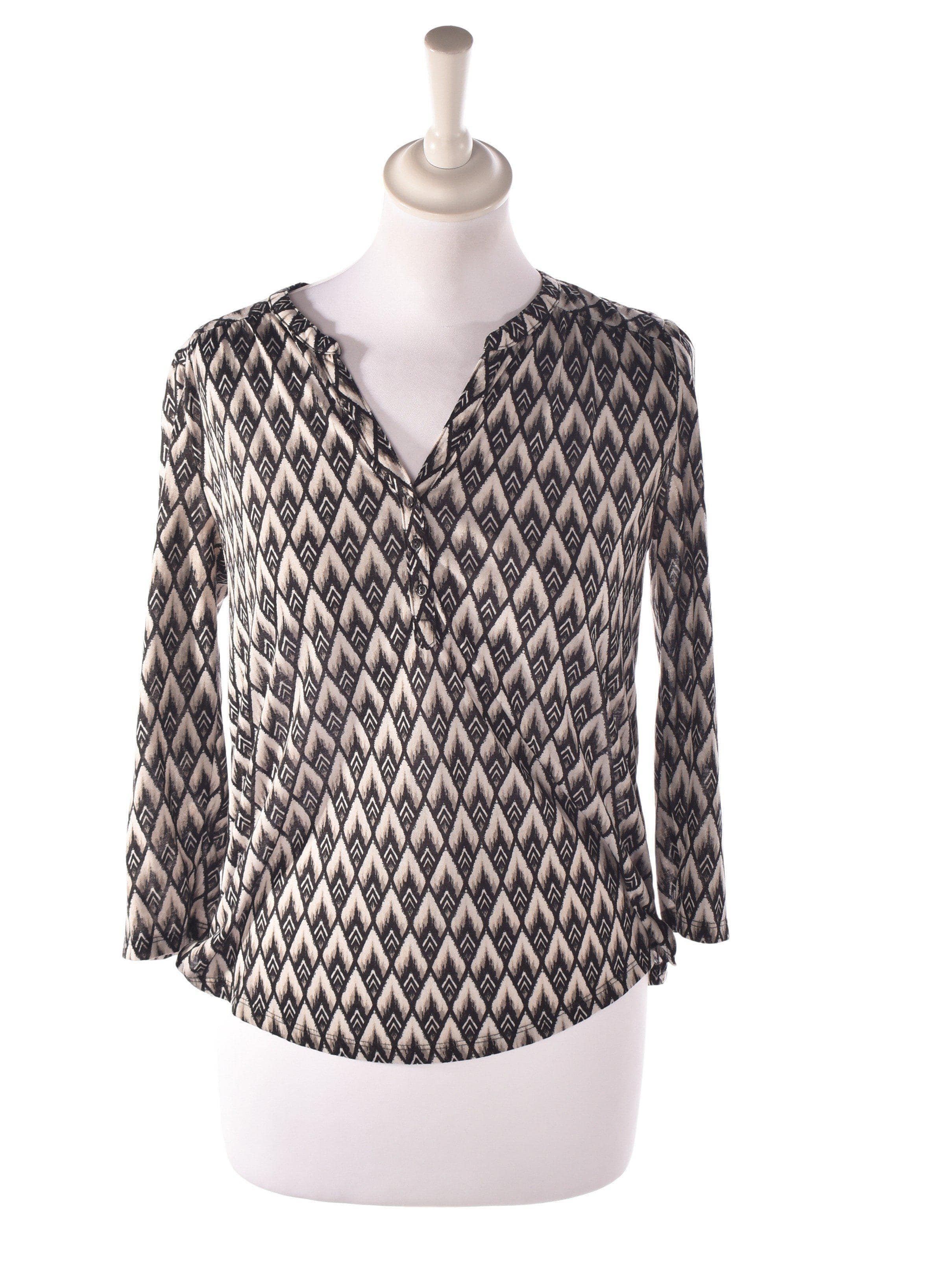 H&M Bluse - XS / Grå / Kvinde - SassyLAB Secondhand
