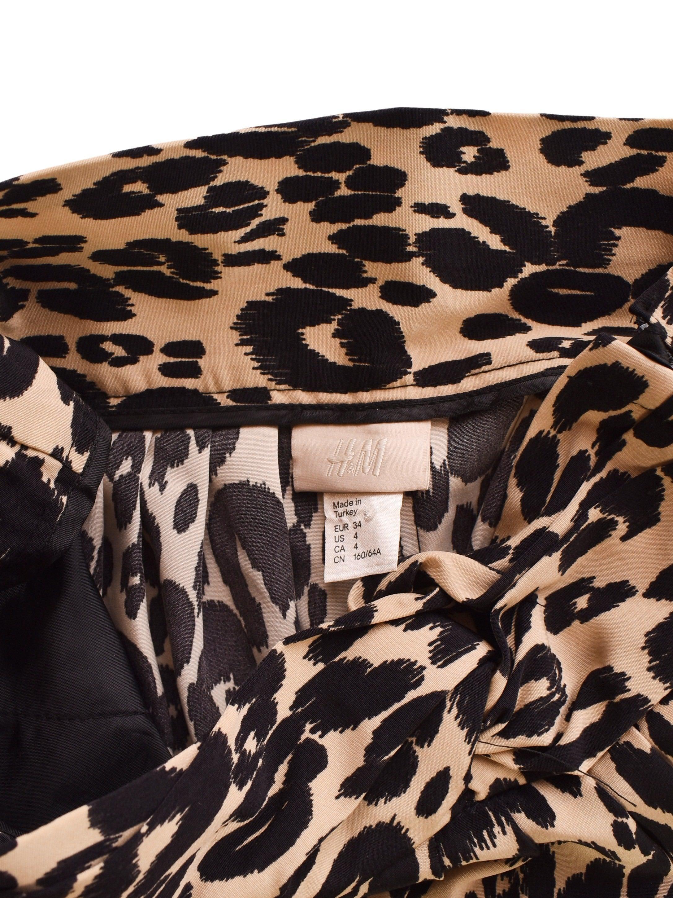 H&M Bukser - 34 / Dyreprint / Kvinde - SassyLAB Secondhand