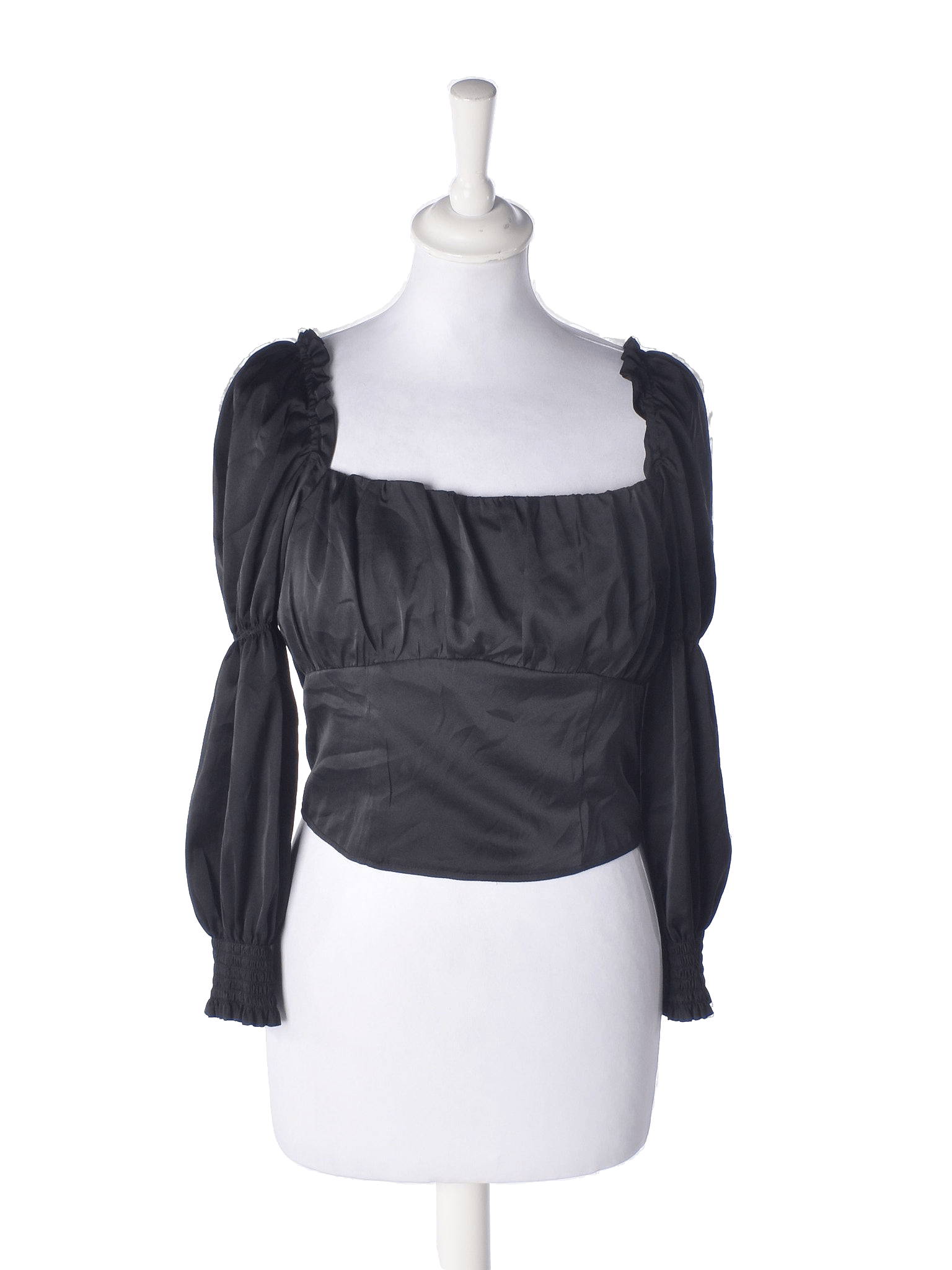 H&M Divided Crop top - 40 / Sort / Kvinde - SassyLAB Secondhand
