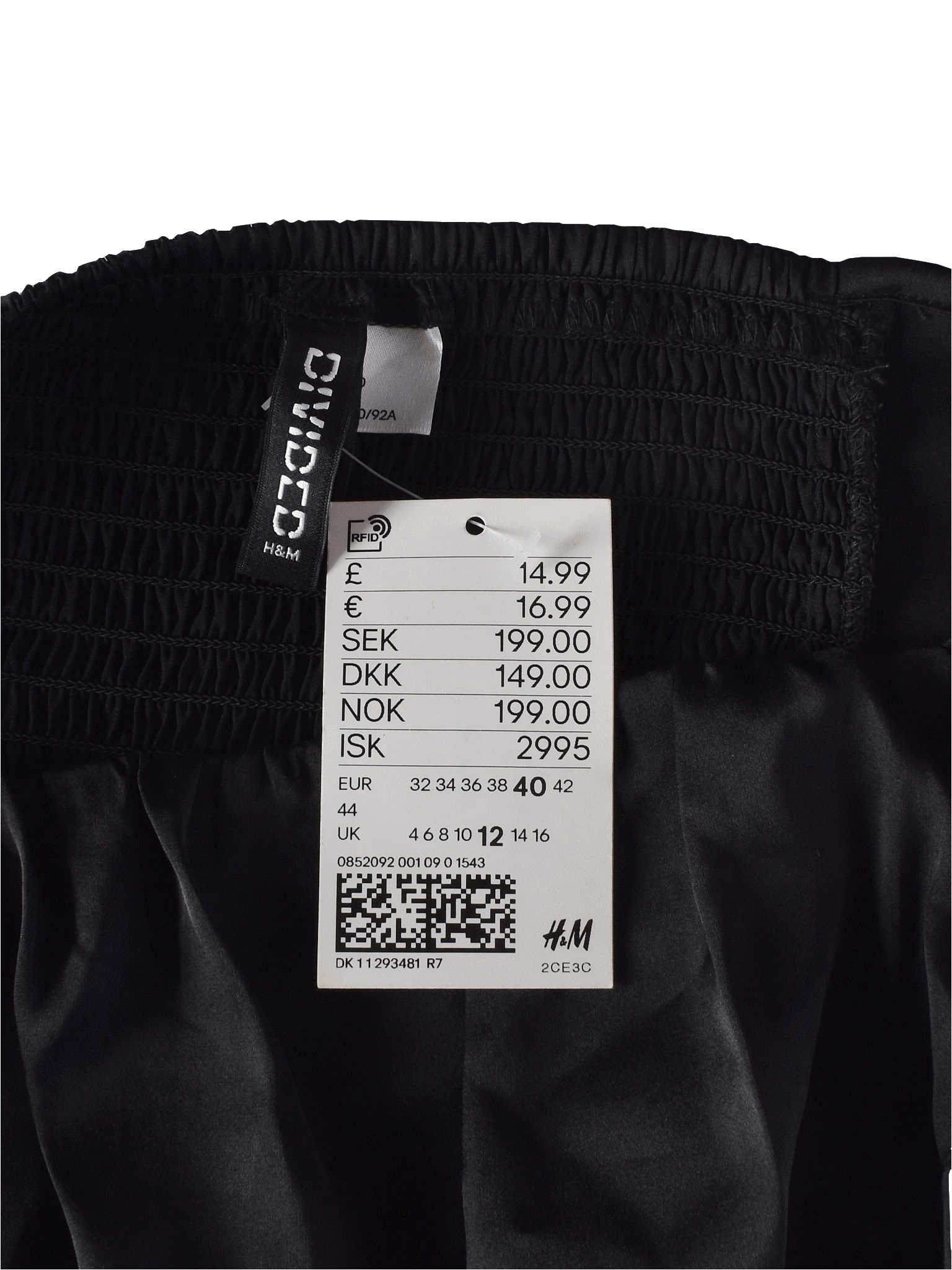 H&M Divided Crop top - 40 / Sort / Kvinde - SassyLAB Secondhand