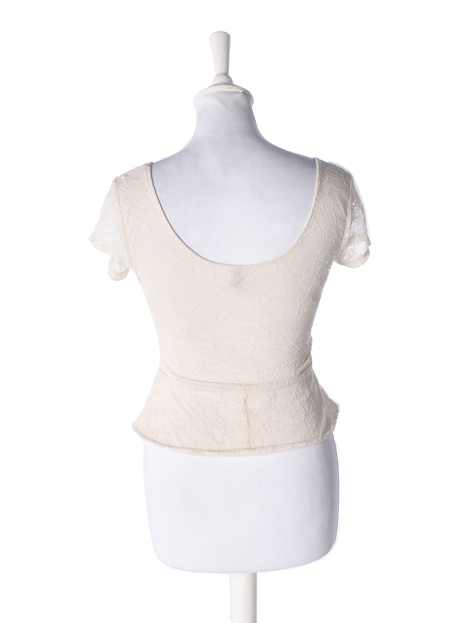 H&M Divided T-Shirt - 38 / Hvid / Kvinde - SassyLAB Secondhand