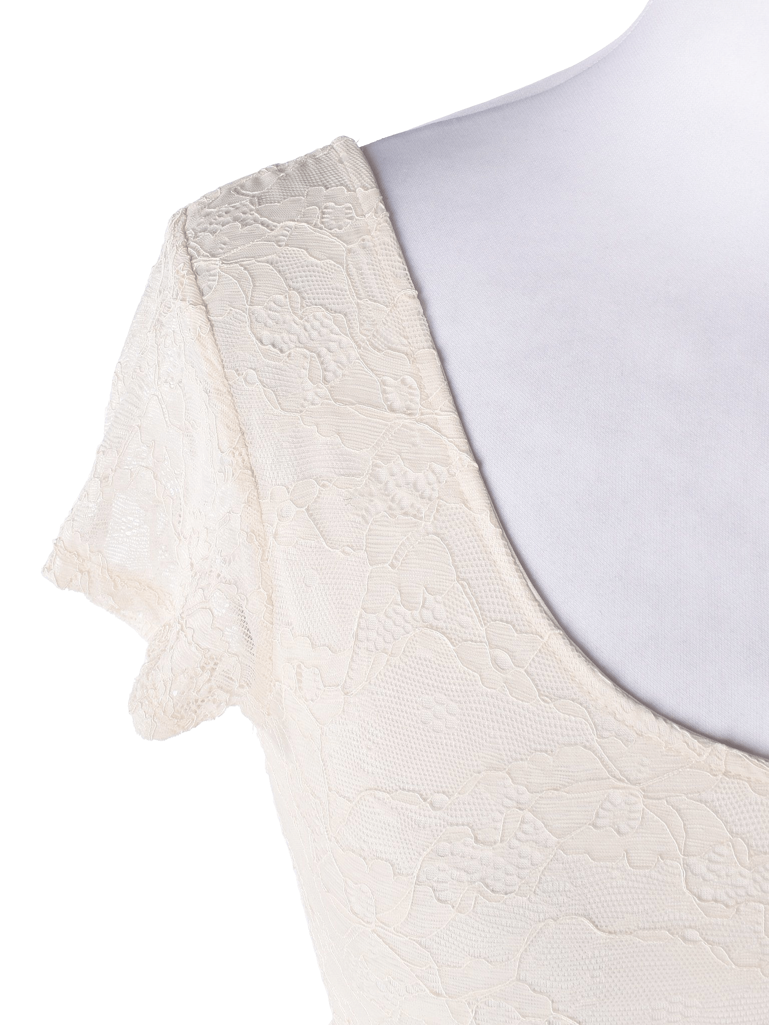 H&M Divided T-Shirt - 38 / Hvid / Kvinde - SassyLAB Secondhand