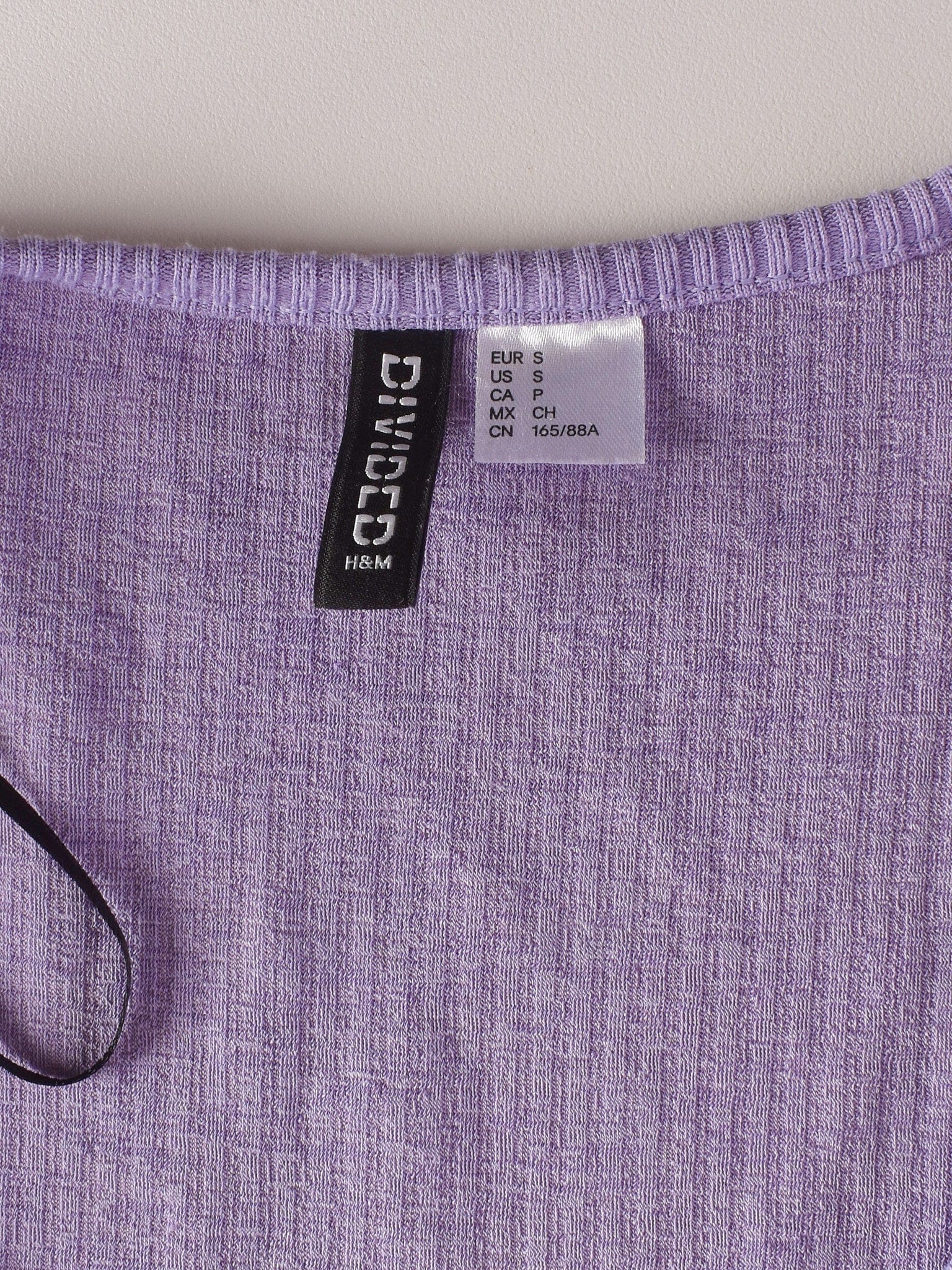 H&M Divided Top - S / Lilla / Kvinde - SassyLAB Secondhand