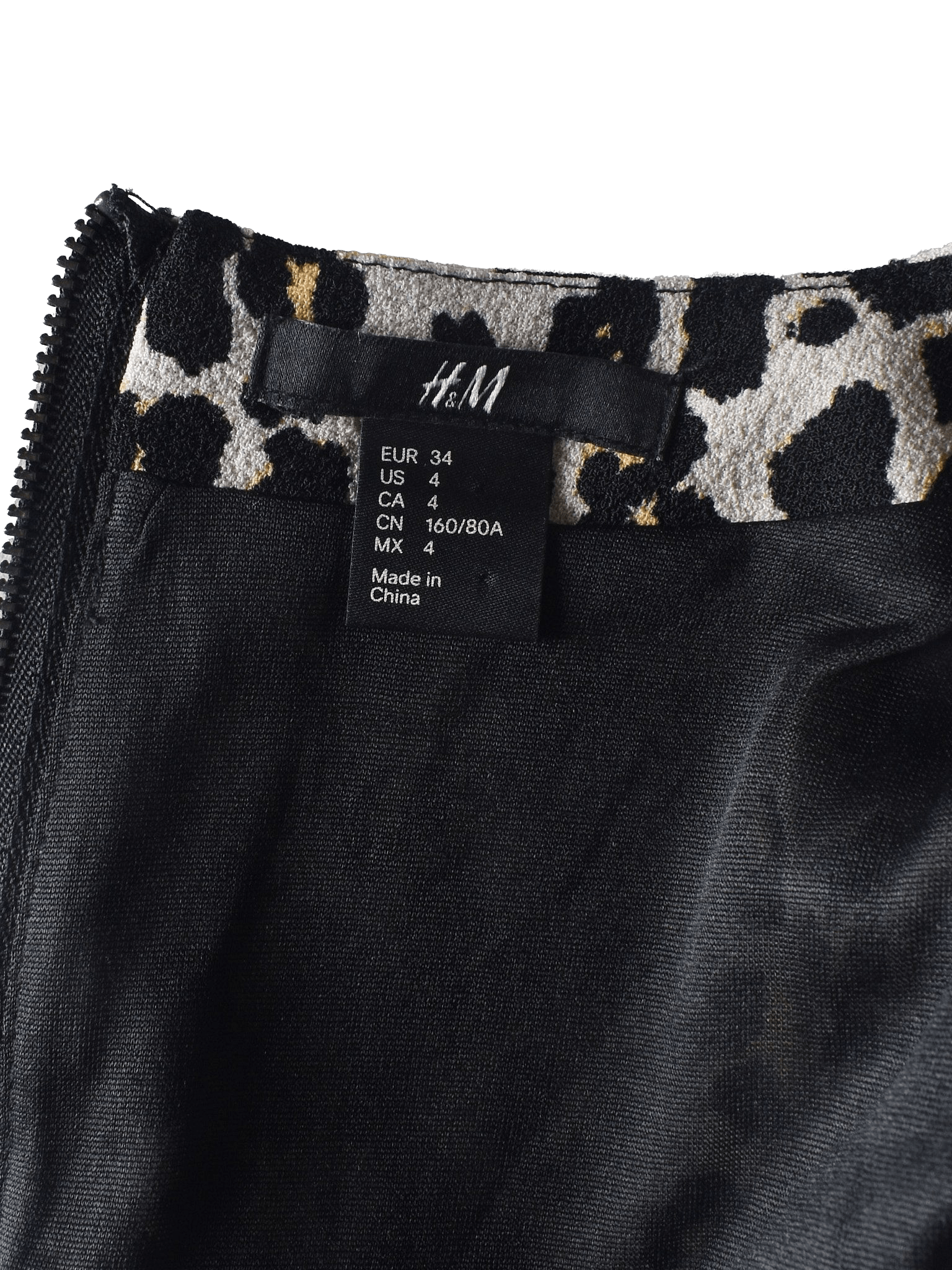 H&M Kjole - 34 / Dyreprint / Kvinde - SassyLAB Secondhand