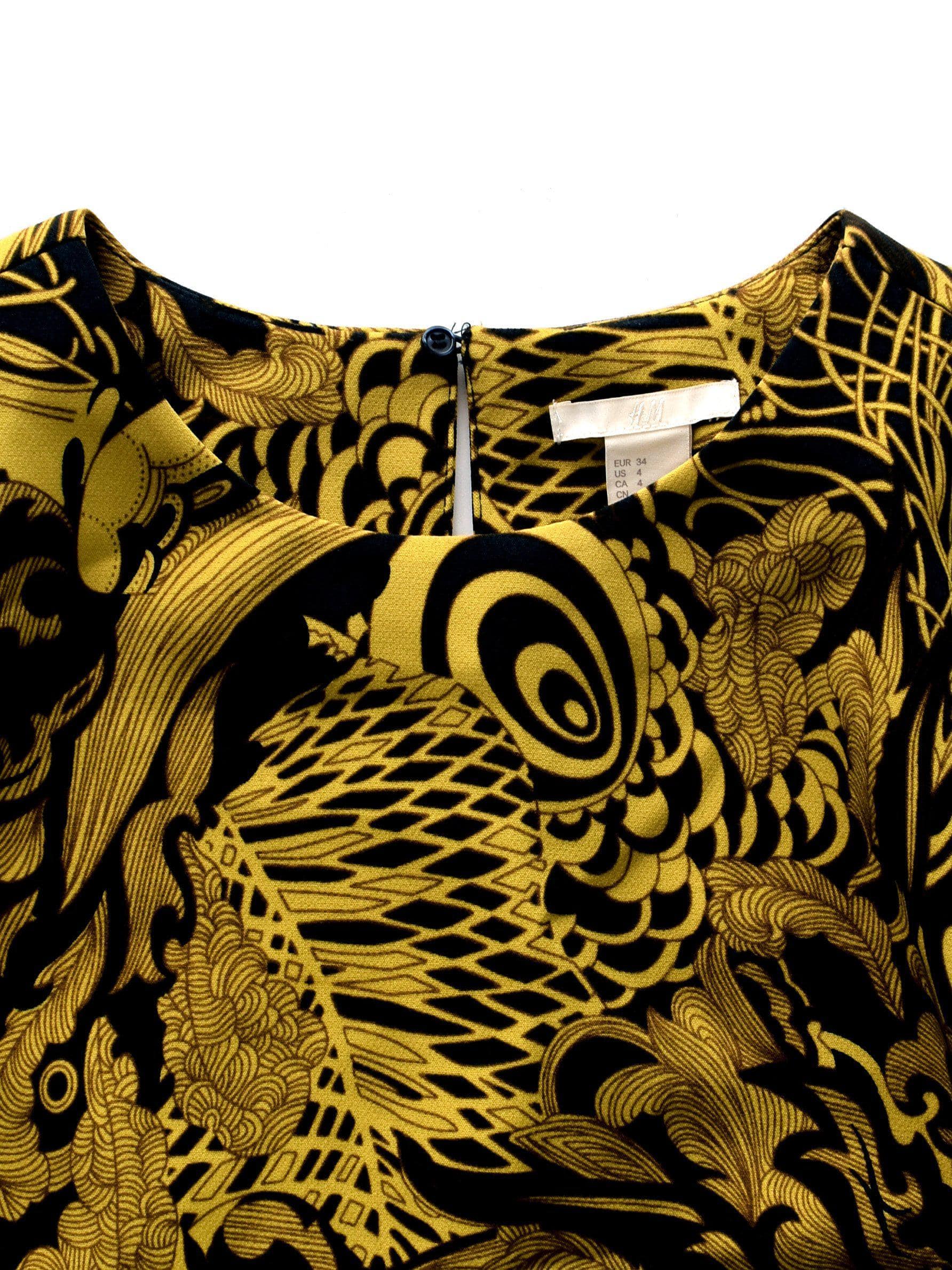 H&M Kjole - 34 / Gul / Kvinde - SassyLAB Secondhand