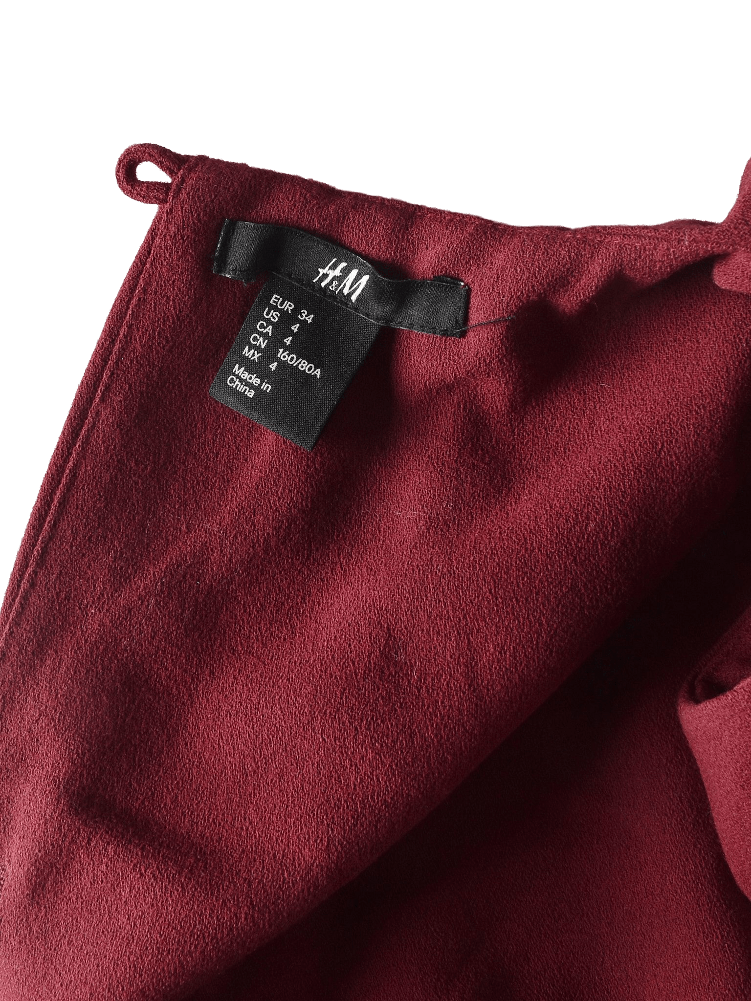 H&M Kjole - 34 / Rød / Kvinde - SassyLAB Secondhand