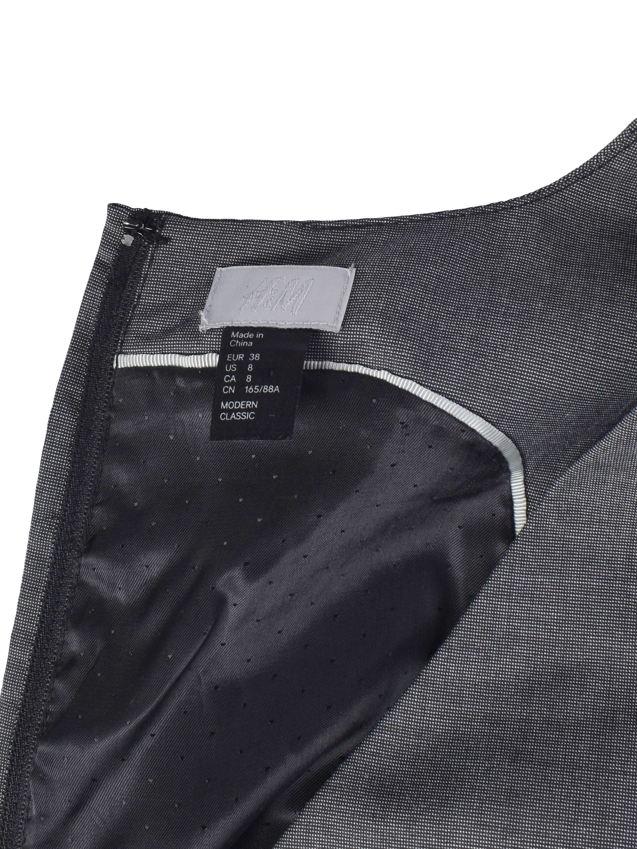H&M Kjole - 38 / Grå / Kvinde - SassyLAB Secondhand