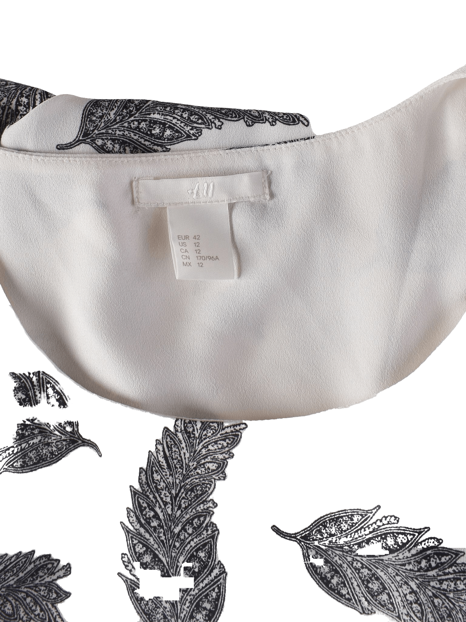 H&M Kjole - 42 / Hvid / Kvinde - SassyLAB Secondhand