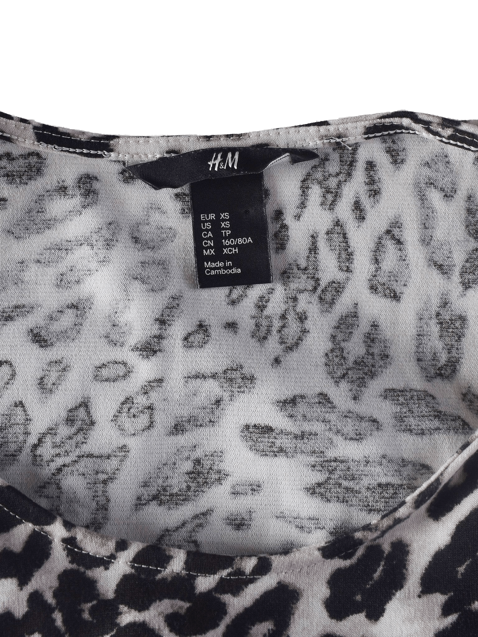 H&M Kjole - XS / Dyreprint / Kvinde - SassyLAB Secondhand