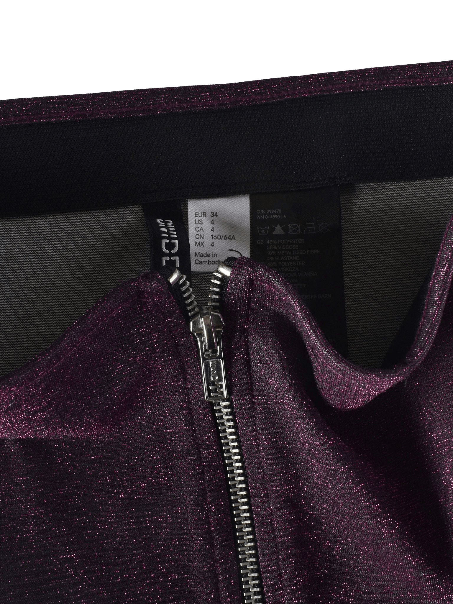 H&M Nederdel - 34 / Lilla / Kvinde - SassyLAB Secondhand