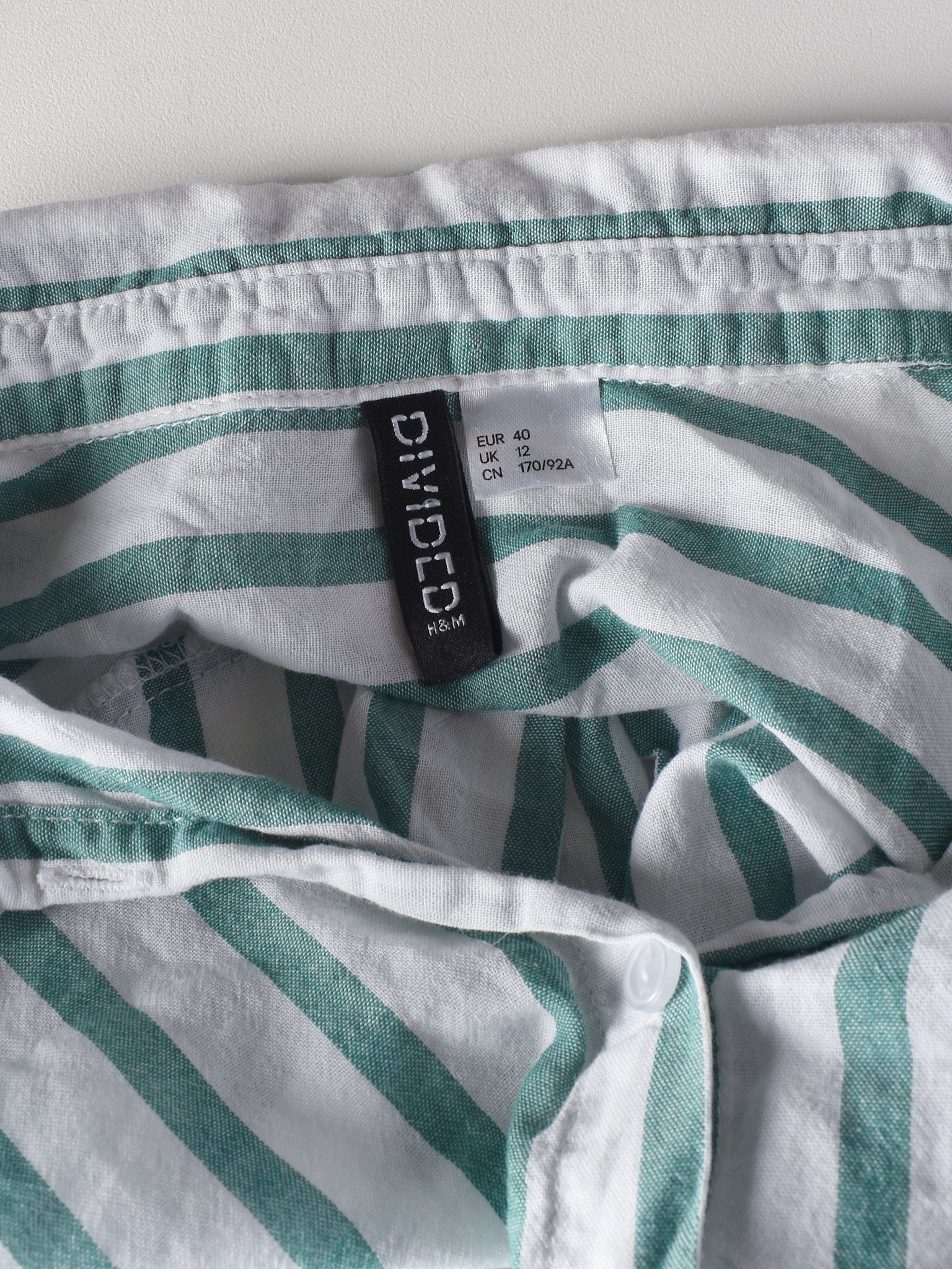 H&M Skjorte - 40 / Grøn / Kvinde - SassyLAB Secondhand