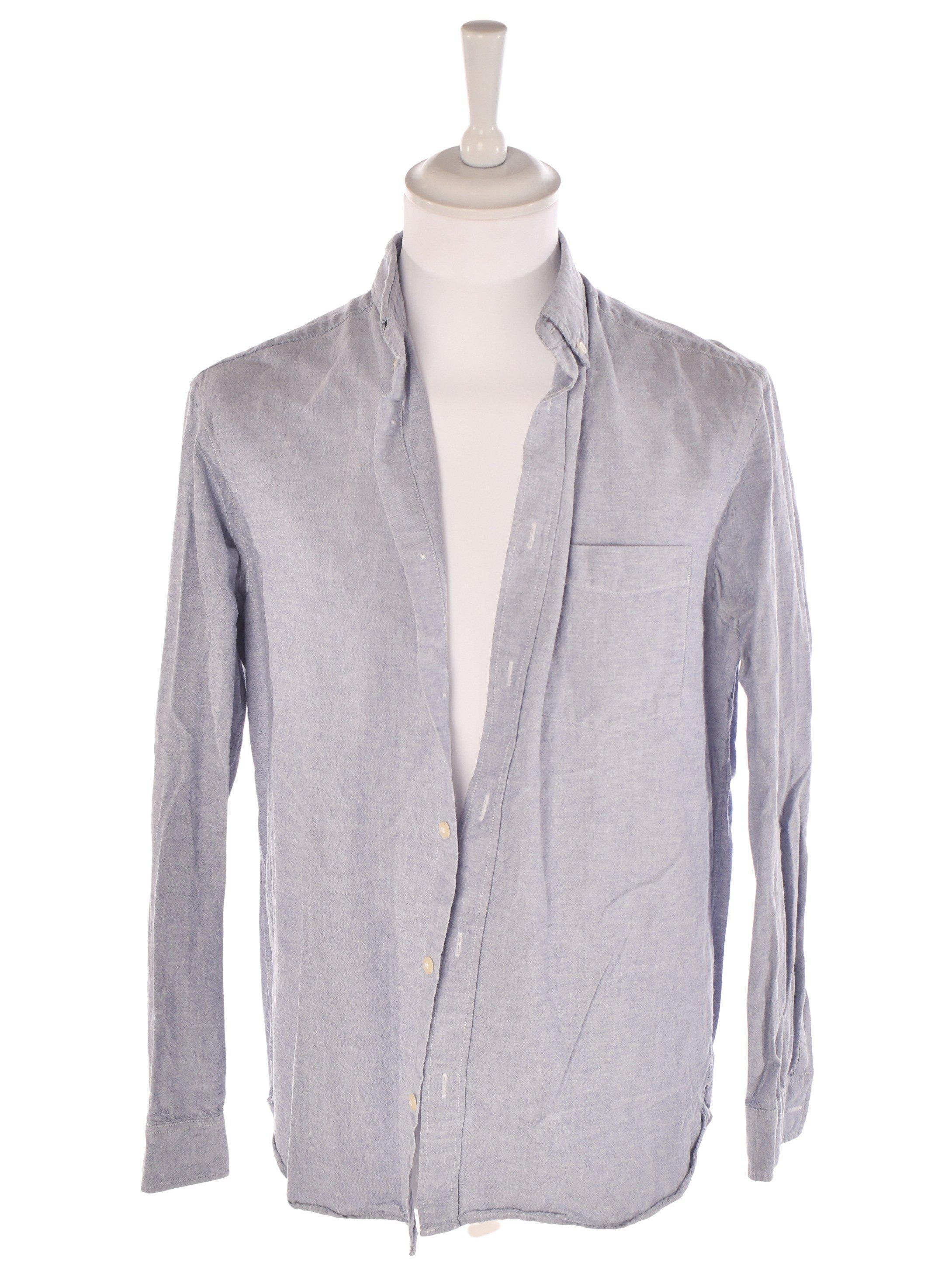 H&M Skjorte - M / Blå / Mand - SassyLAB Secondhand