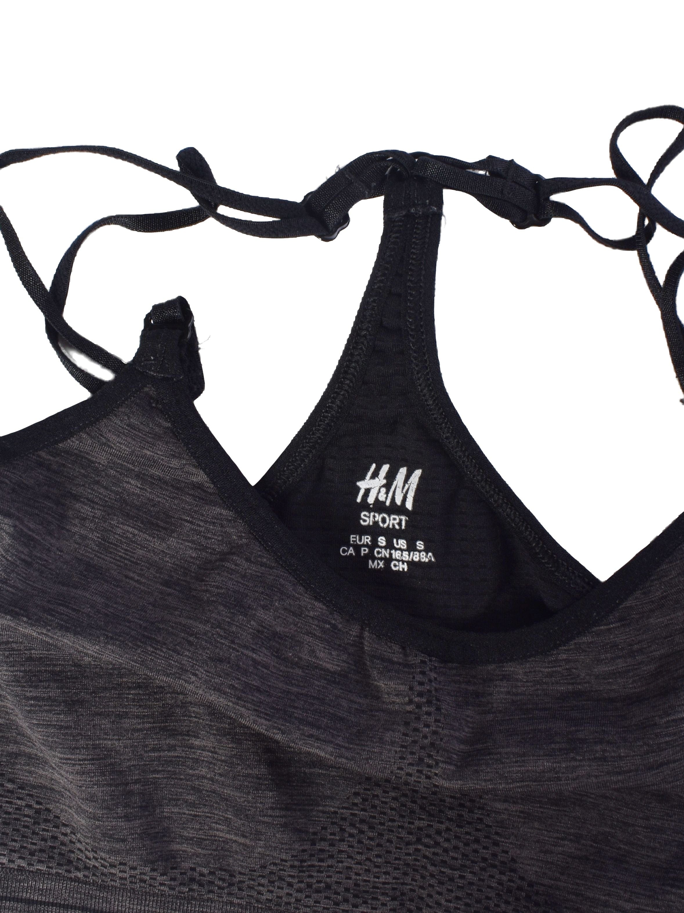 H&M Sports BH - S / Grå / Kvinde - SassyLAB Secondhand