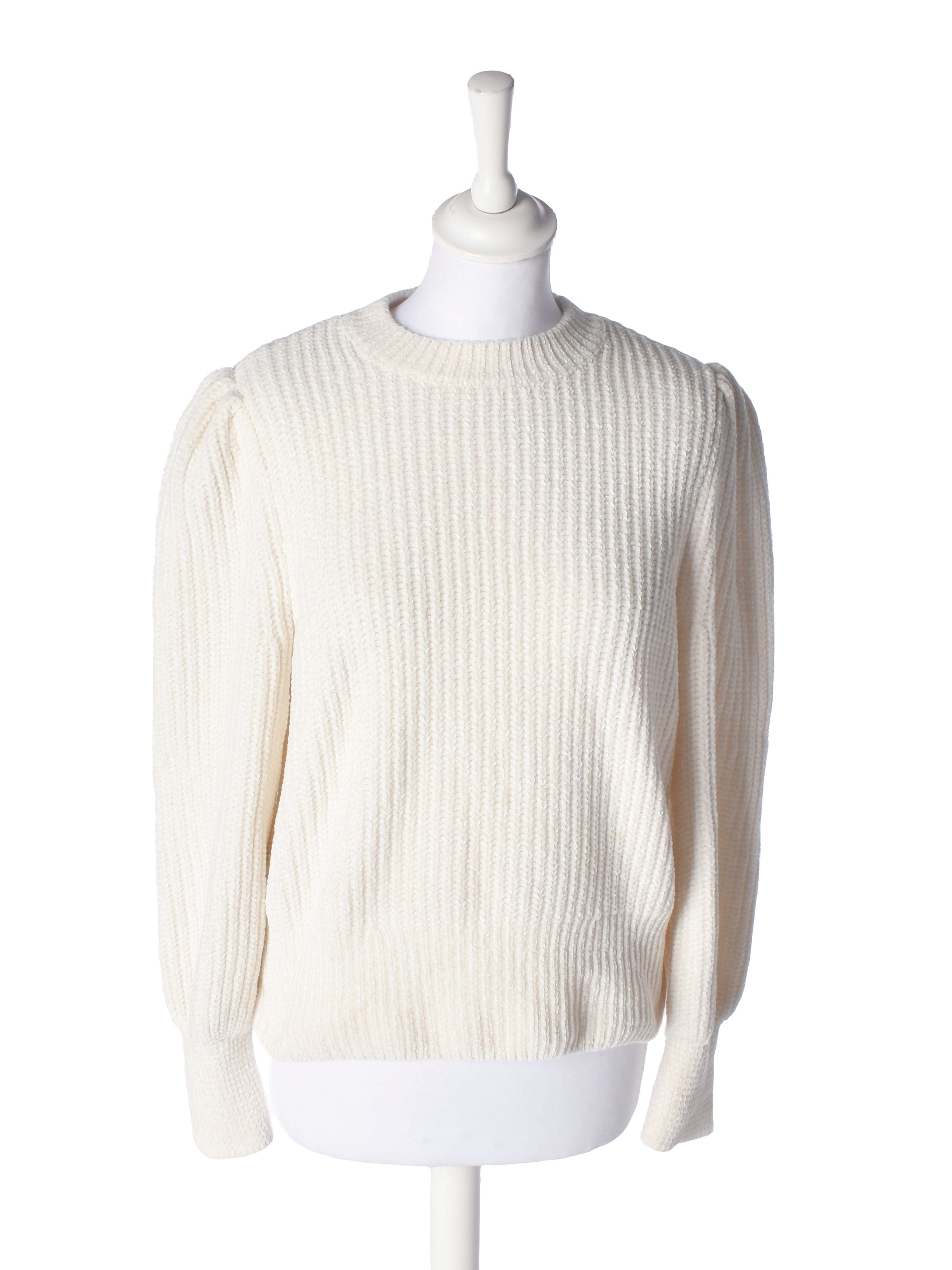 H&M Strik - M / Hvid / Kvinde - SassyLAB Secondhand