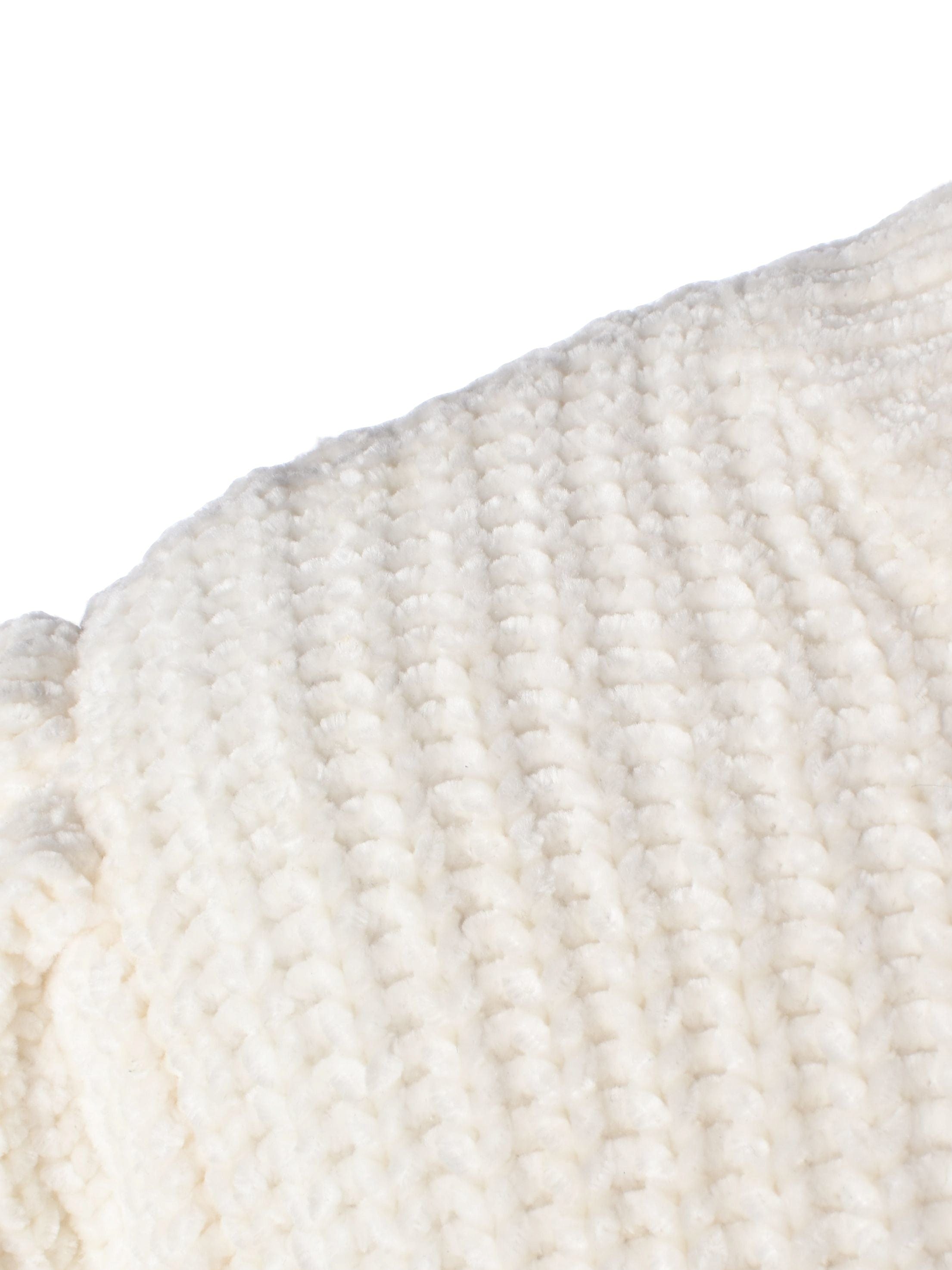 H&M Strik - M / Hvid / Kvinde - SassyLAB Secondhand