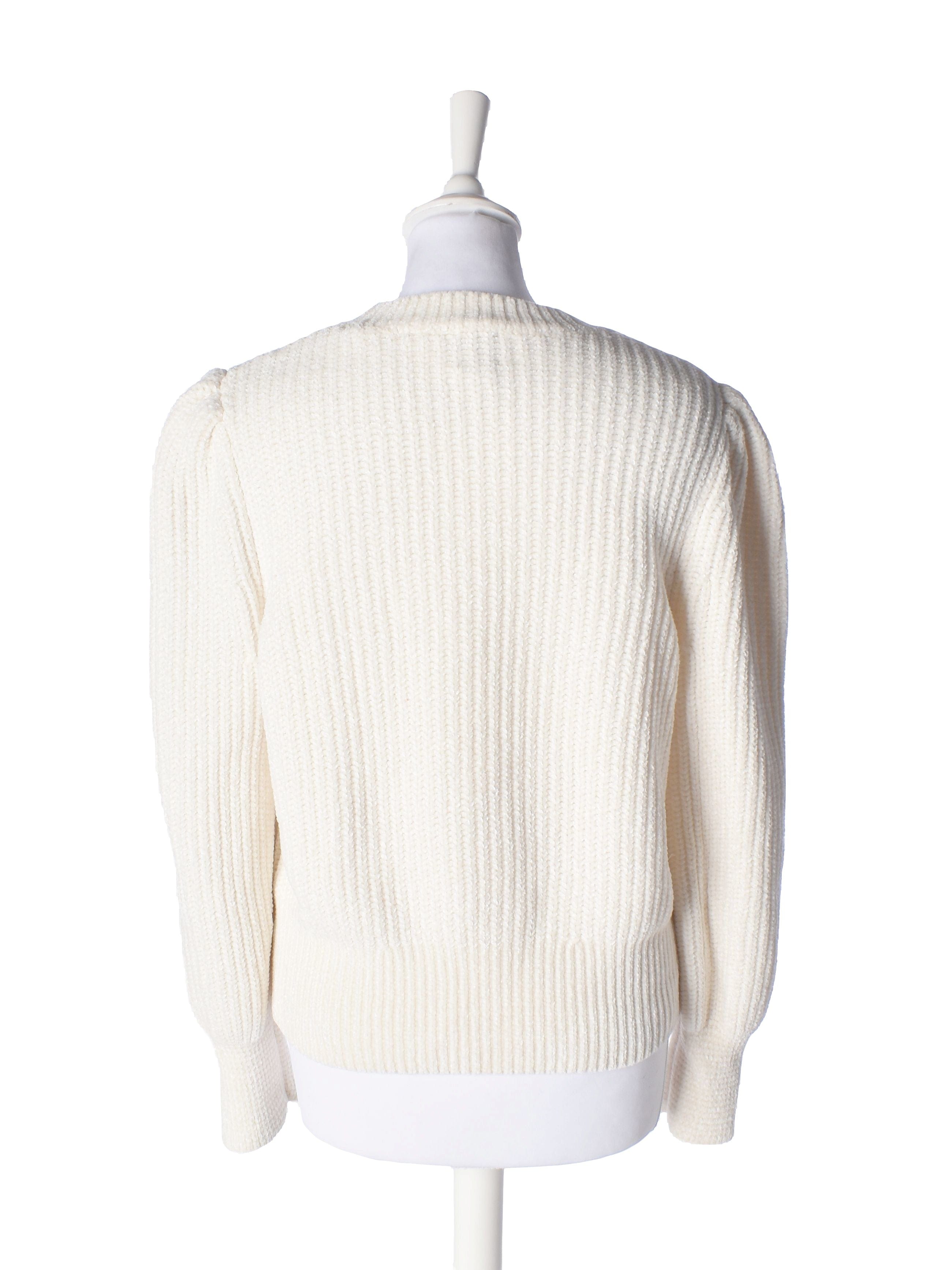 H&M Strik - M / Hvid / Kvinde - SassyLAB Secondhand