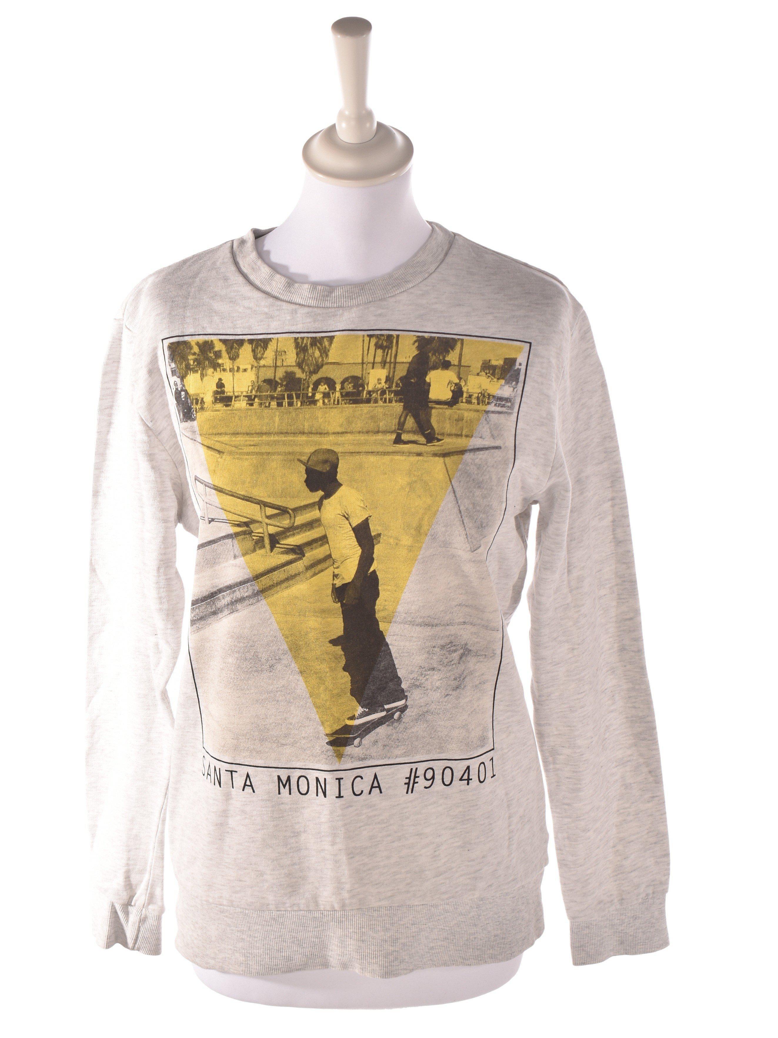 H&M Sweatshirt - S / Grå / Kvinde - SassyLAB Secondhand