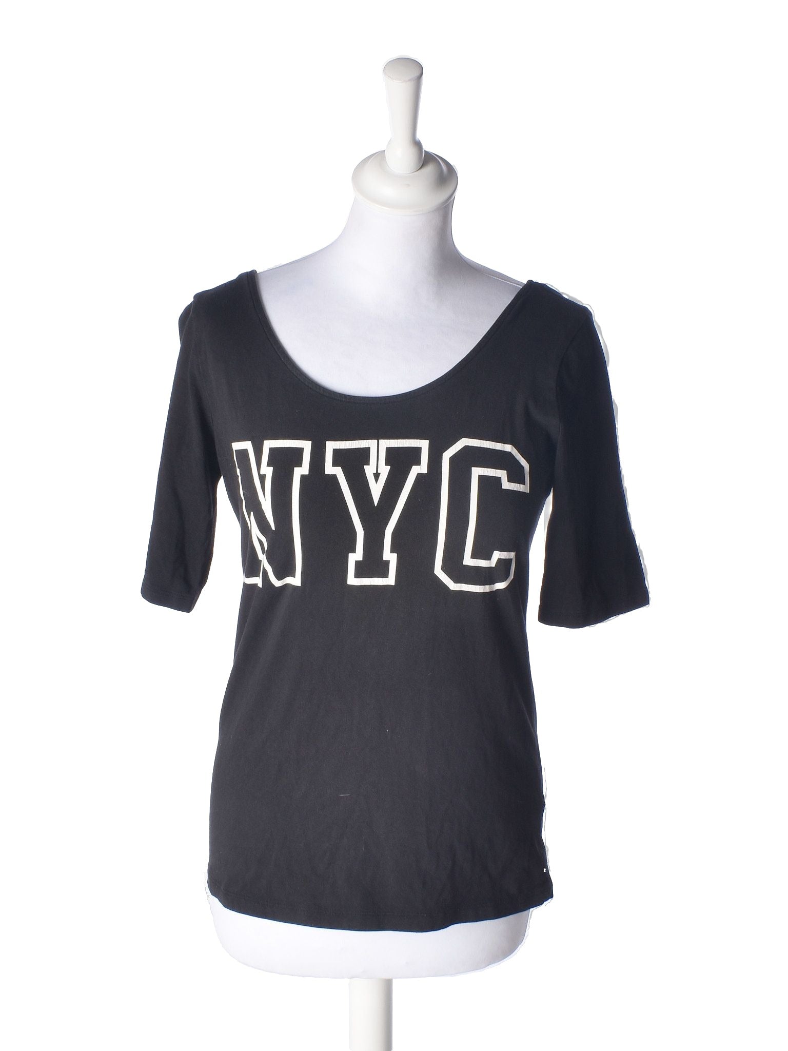H&M T-Shirt - M / Sort / Kvinde - SassyLAB Secondhand