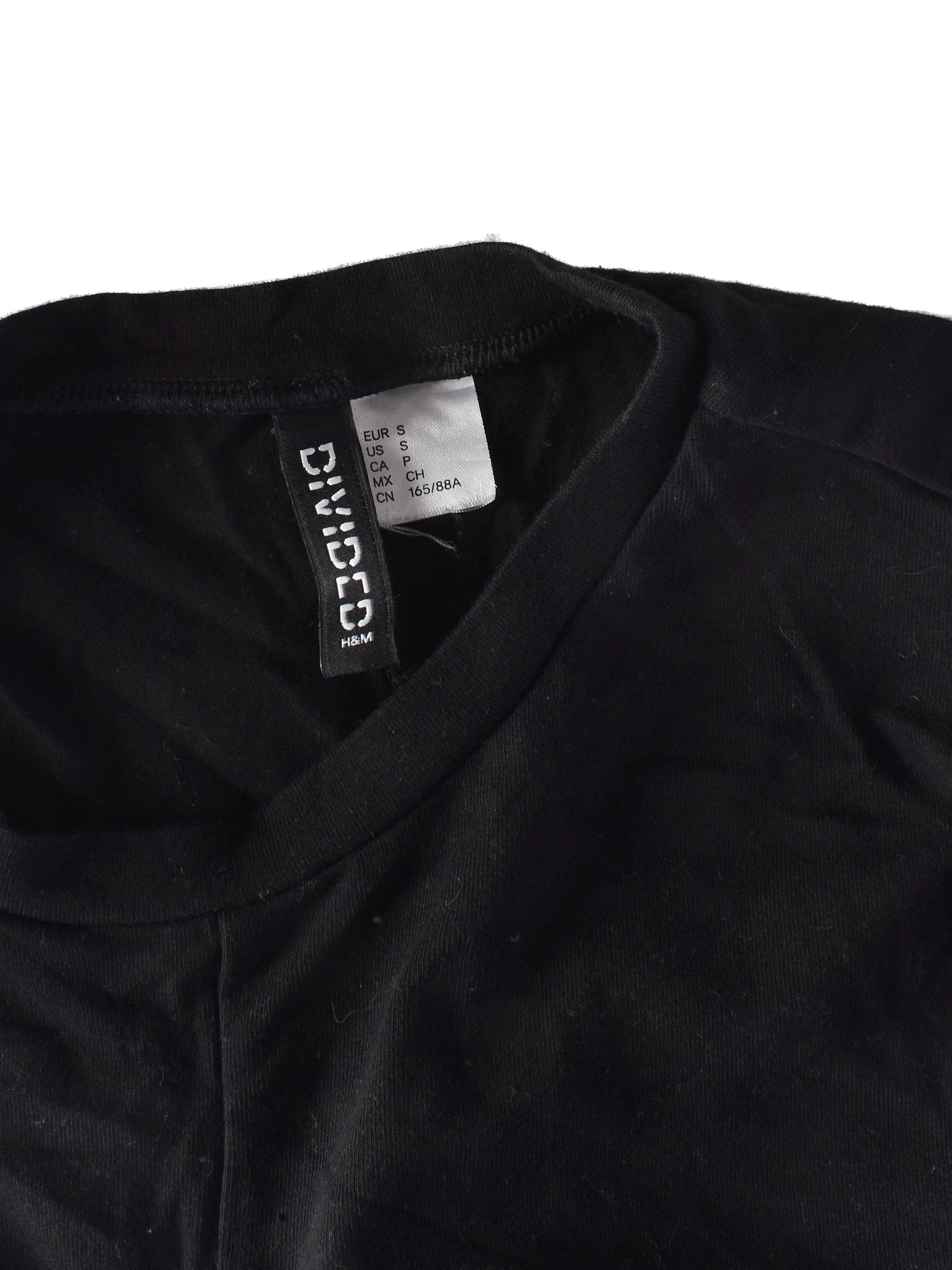 H&M T-Shirt - S / Sort / Kvinde - SassyLAB Secondhand