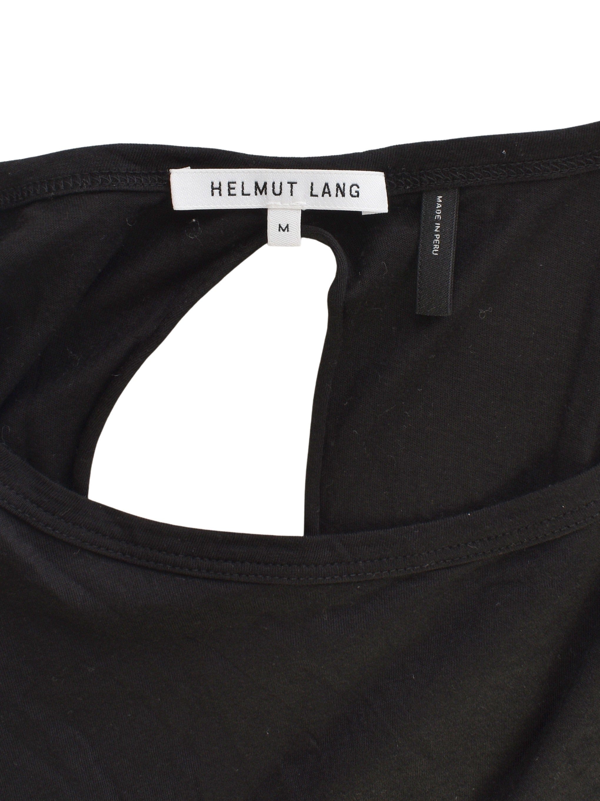 Helmut Lang T-Shirt - M / Sort / Kvinde - SassyLAB Secondhand