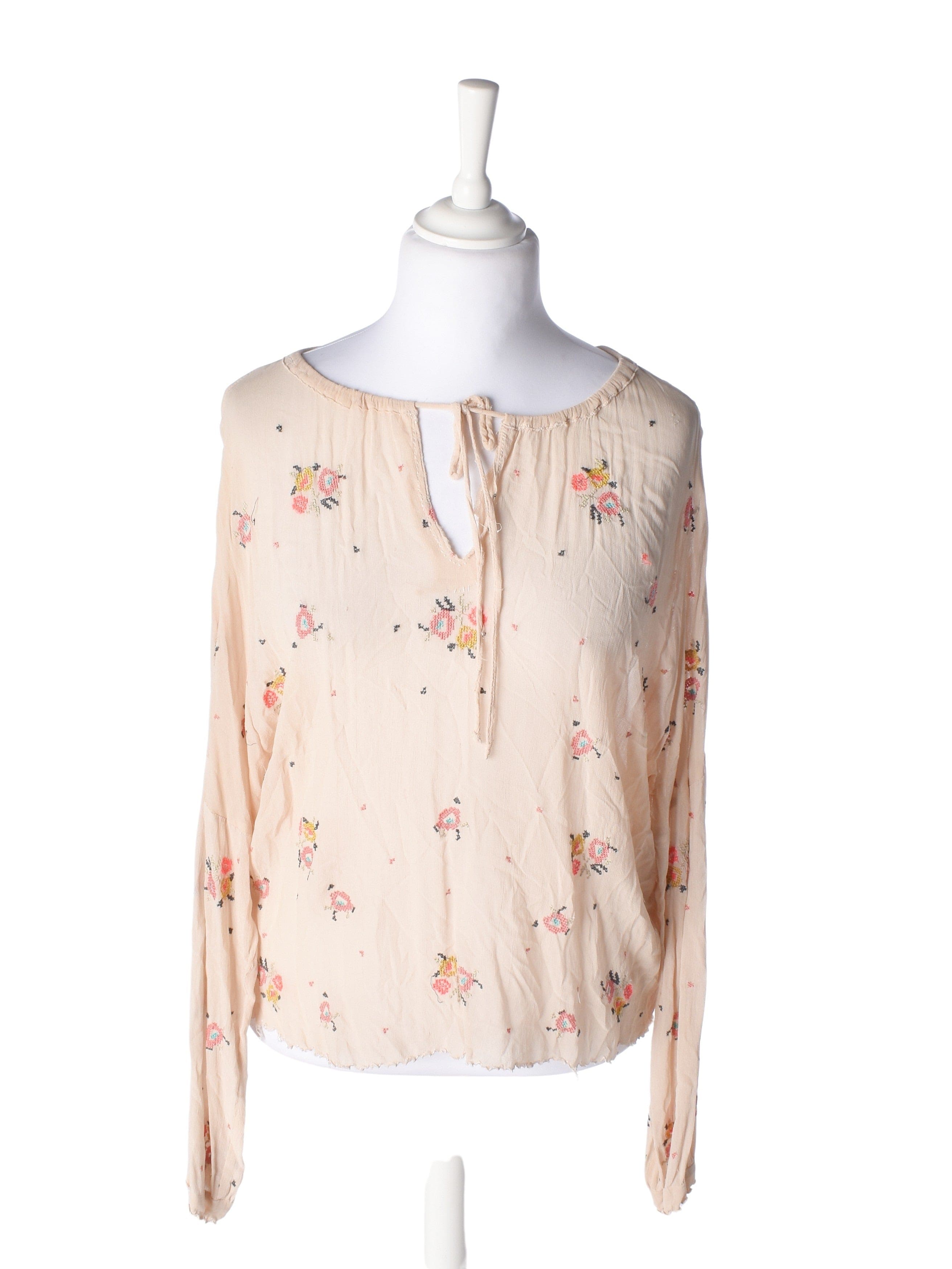 Hoss Intropia Bluse - 42 / Beige / Kvinde - SassyLAB Secondhand