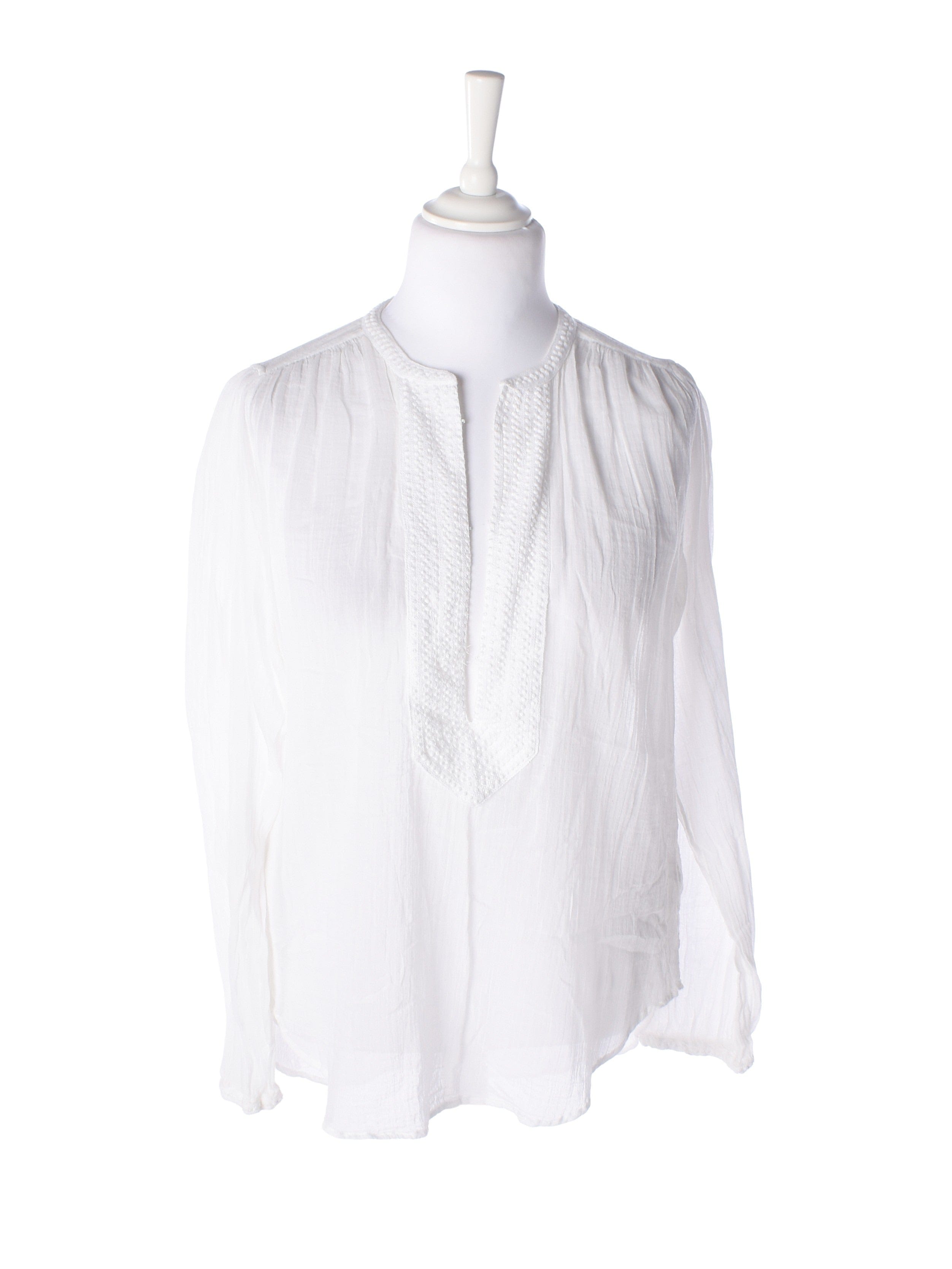 Hunky Dory Bluse - XL / Hvid / Kvinde - SassyLAB Secondhand