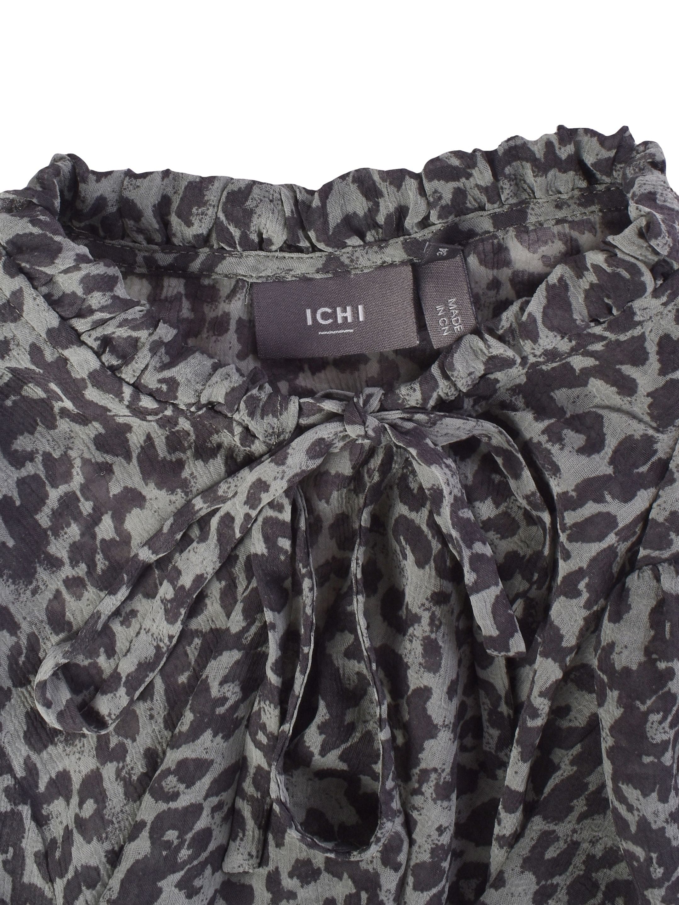 ICHI Bluse - 34 / Dyreprint / Kvinde - SassyLAB Secondhand