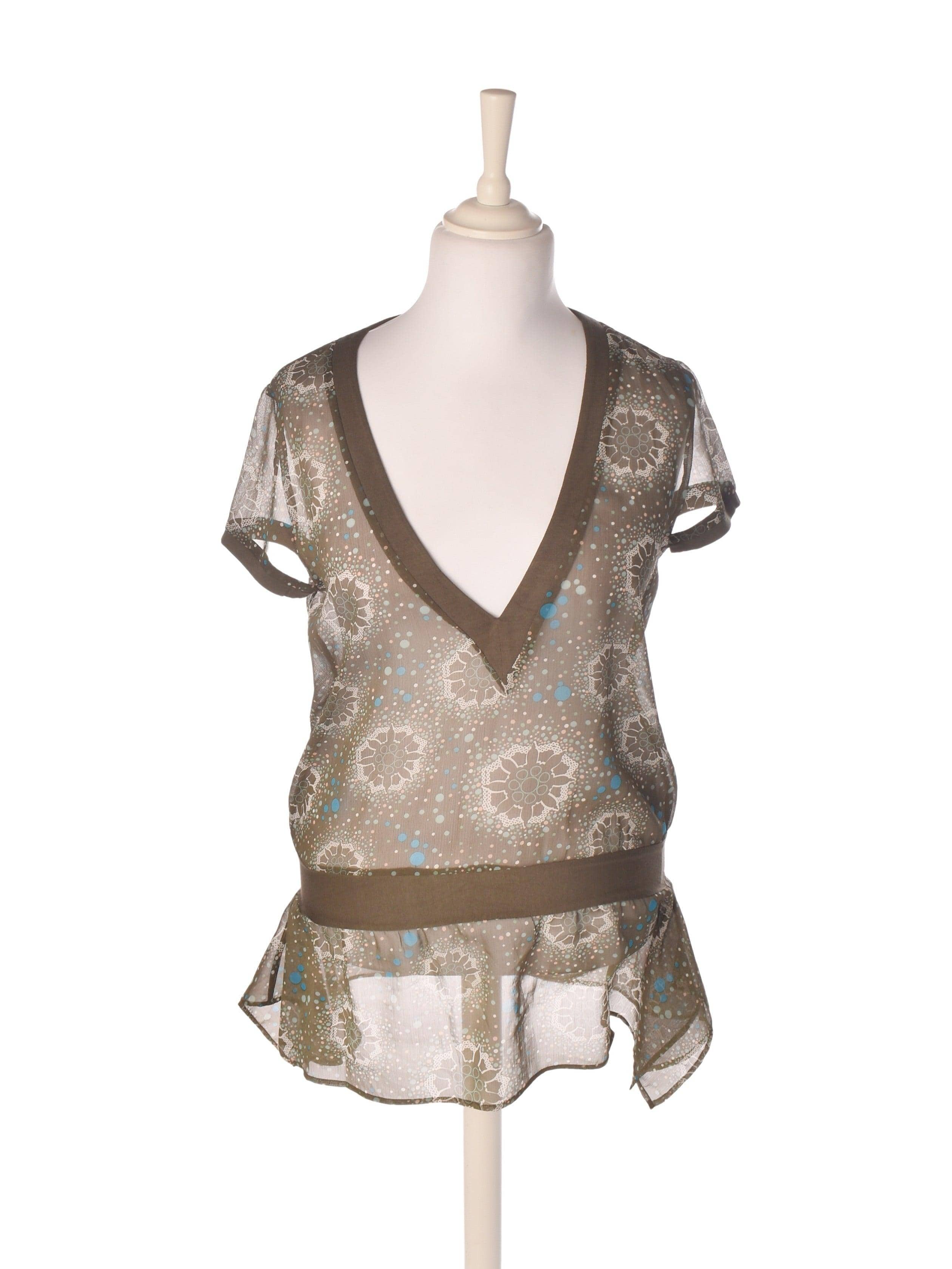 Ichi Bluse - XL / Grøn / Kvinde - SassyLAB Secondhand