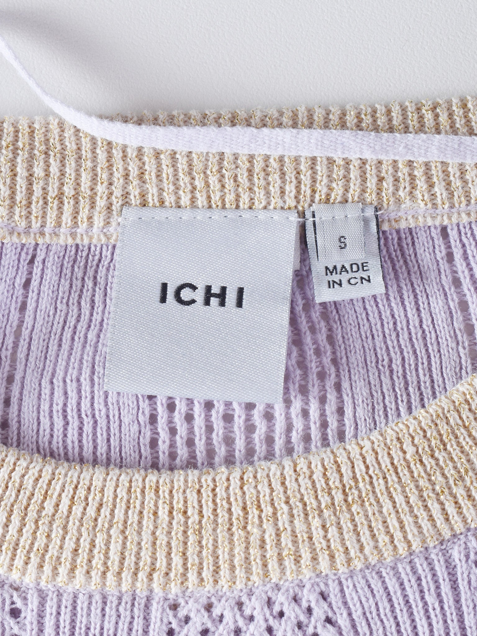 ICHI Strik - S / Lilla / Kvinde - SassyLAB Secondhand