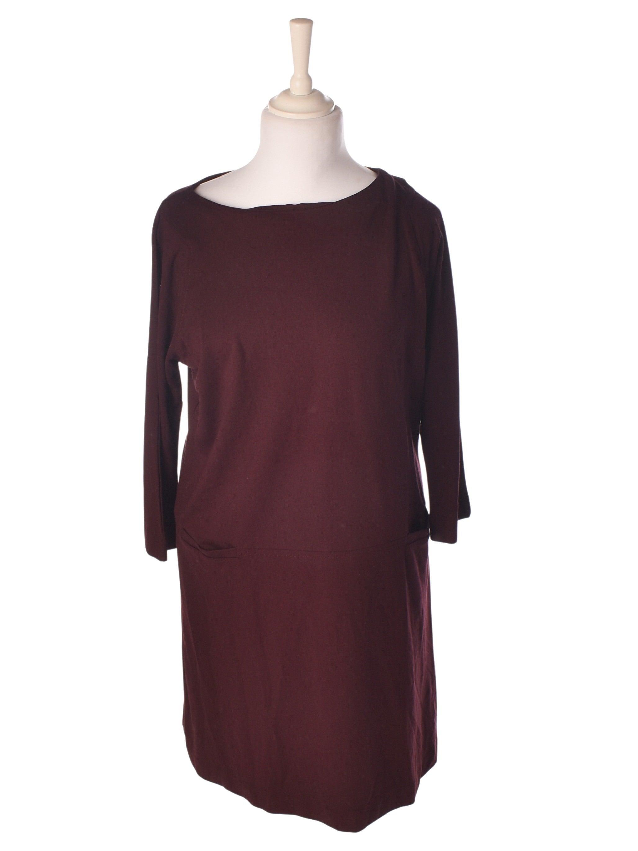 Ilse Jacobsen Kjole - 42 / Bordeaux / Kvinde - SassyLAB Secondhand