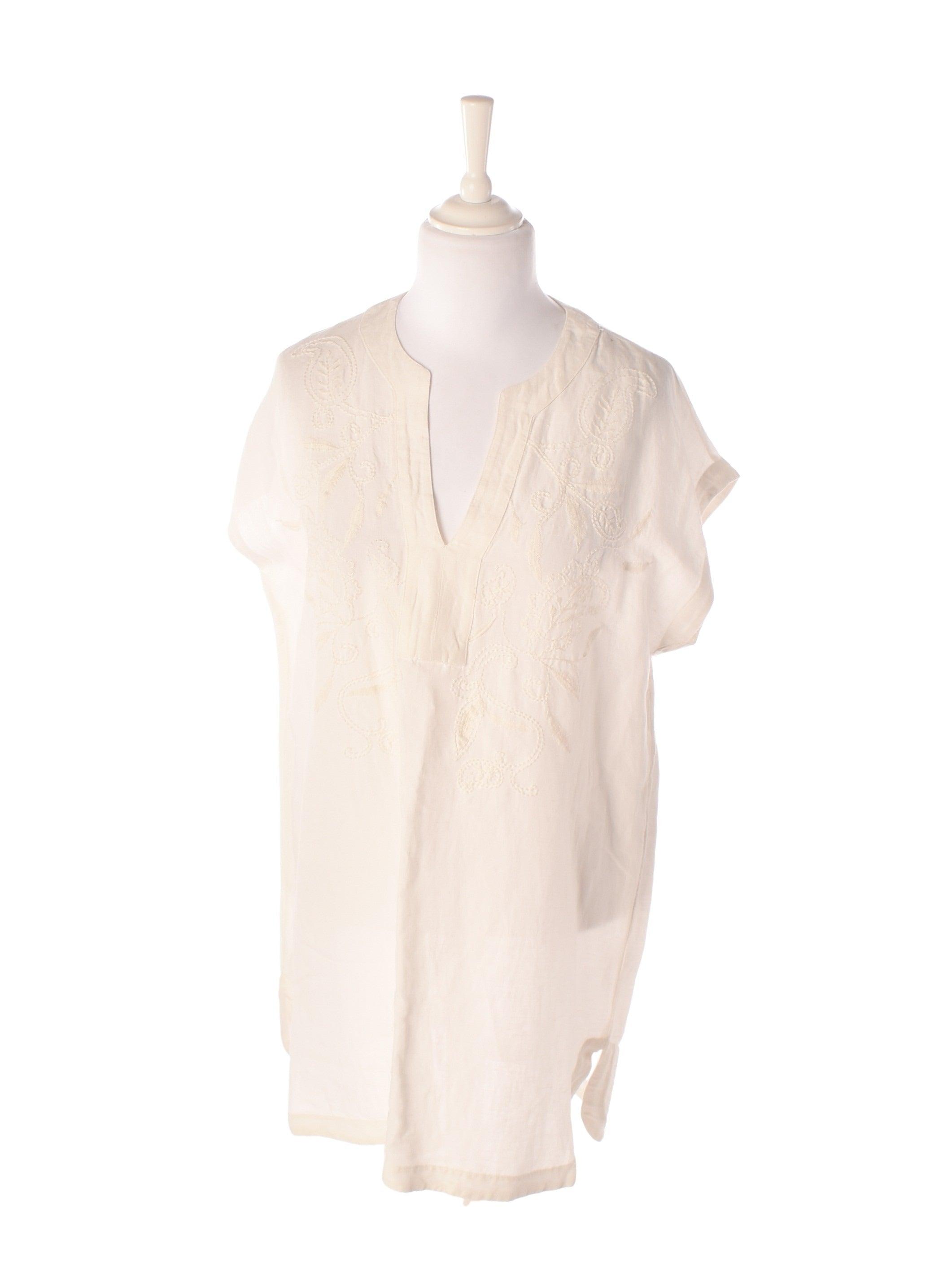 Indiska Kjole - M / Hvid / Kvinde - SassyLAB Secondhand