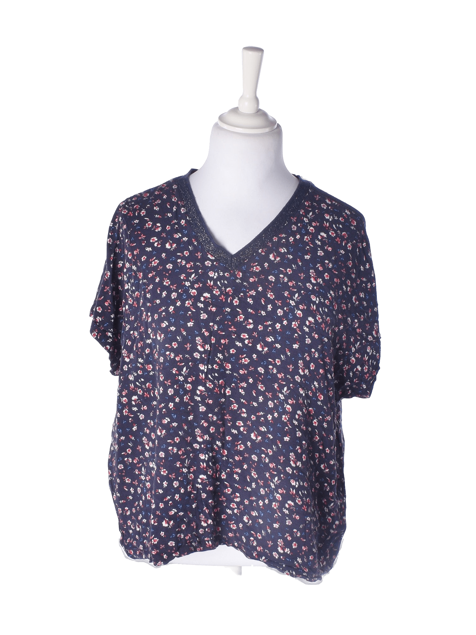InFront T-Shirt - XXL / Blomstret / Kvinde - SassyLAB Secondhand