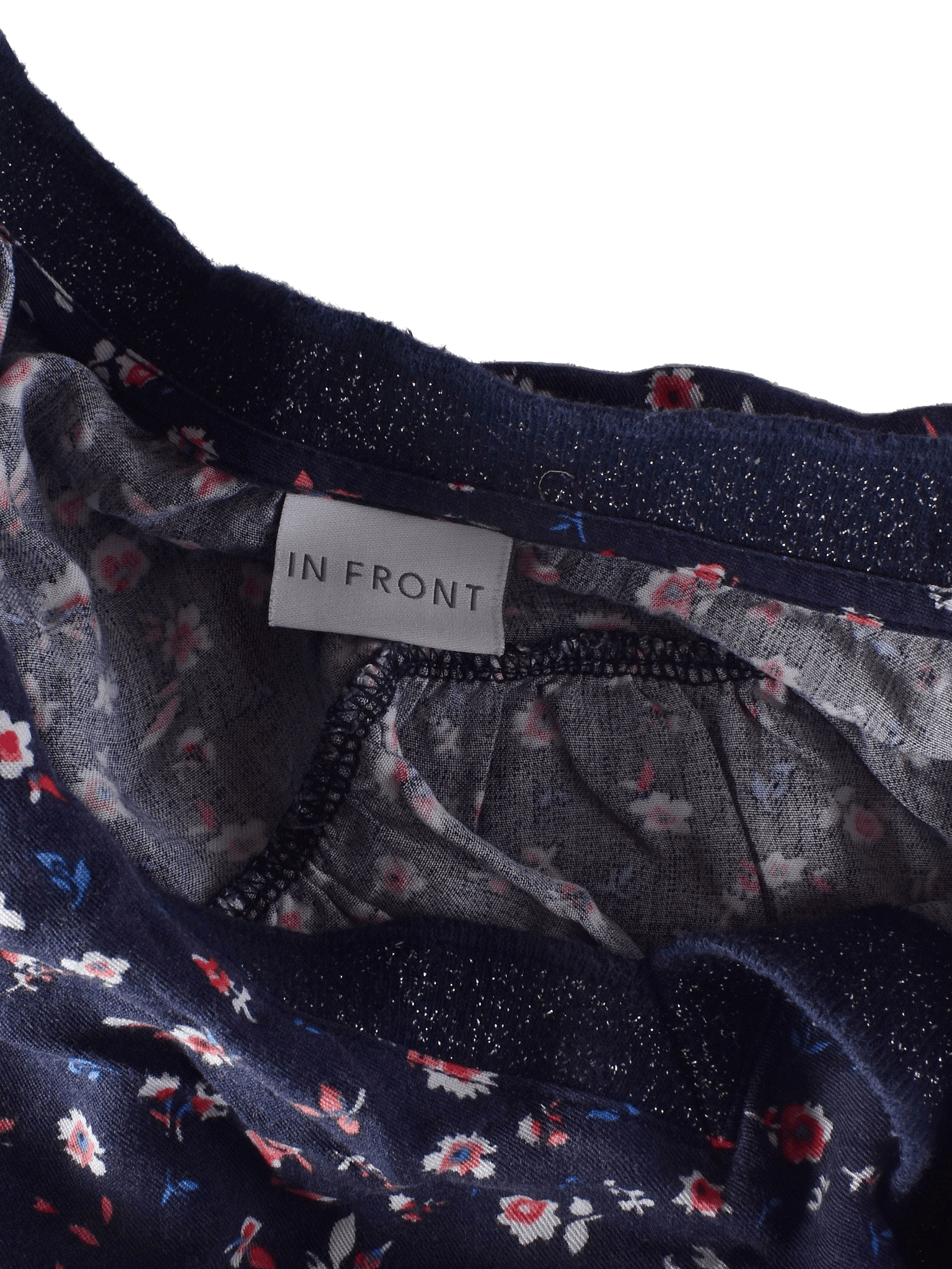 InFront T-Shirt - XXL / Blomstret / Kvinde - SassyLAB Secondhand