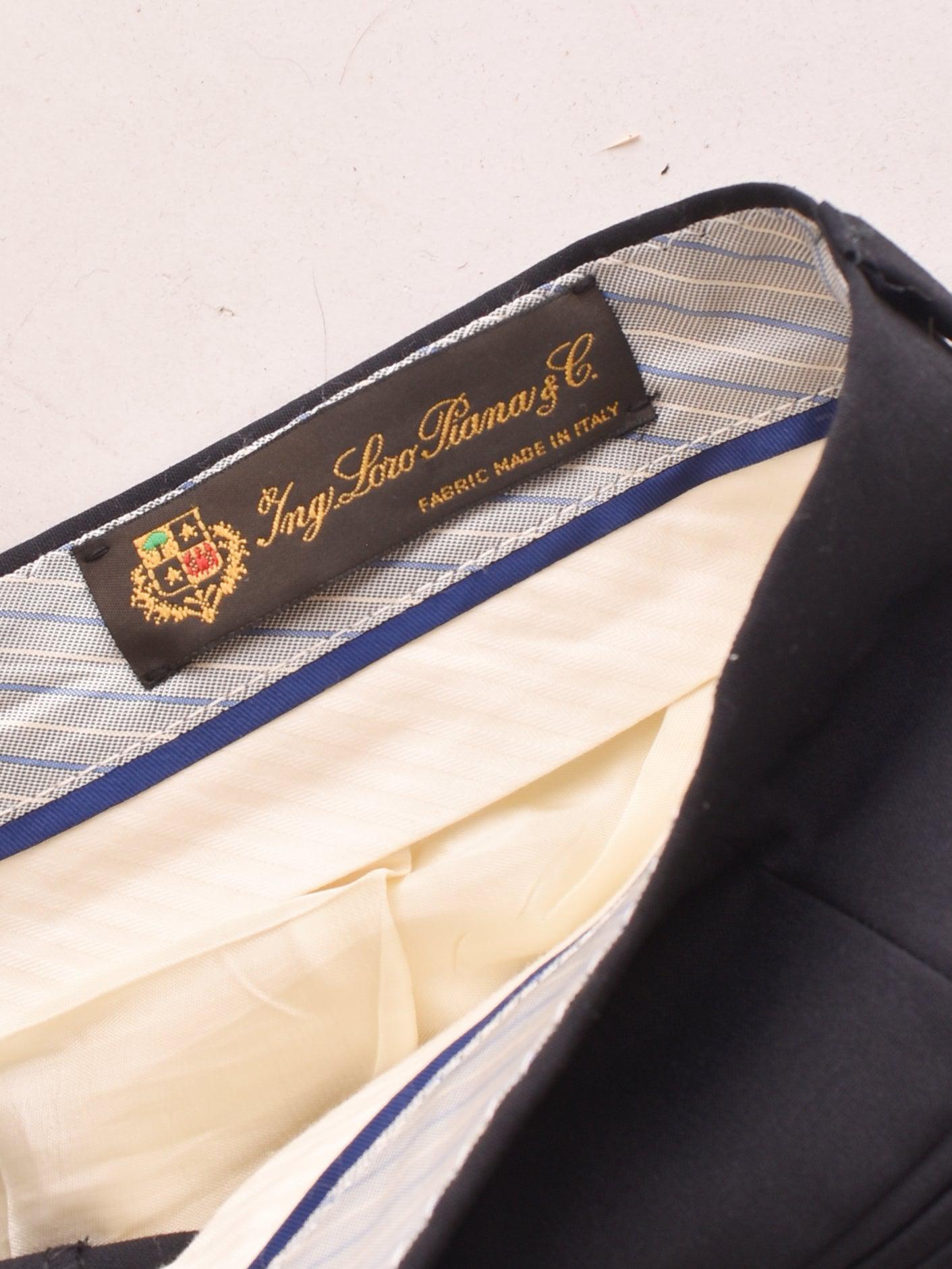 Ing Loro Piana & C Bukser - 52 / Sort / Mand - SassyLAB Secondhand