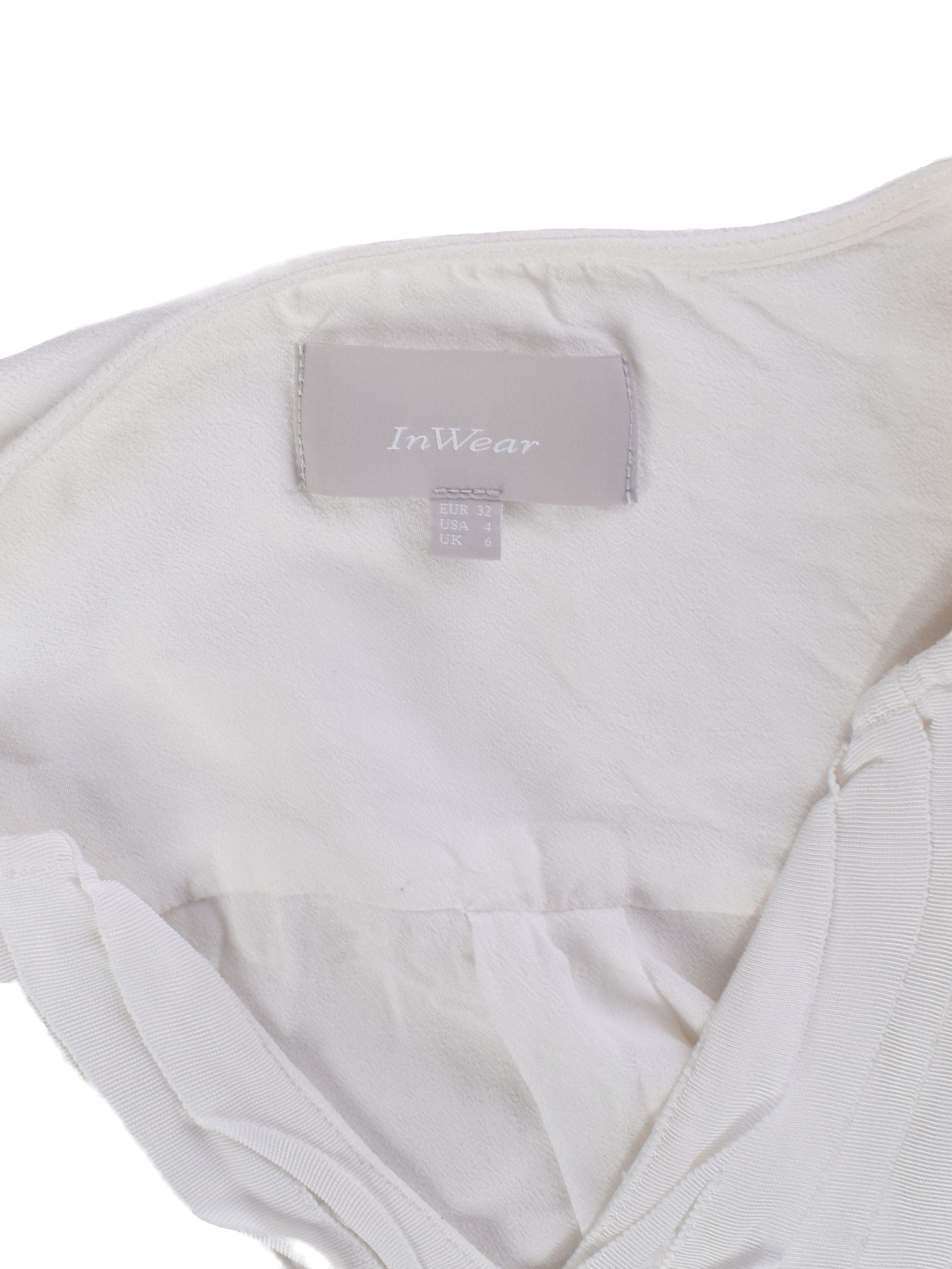 InWear Bluse - 32 / Hvid / Kvinde - SassyLAB Secondhand