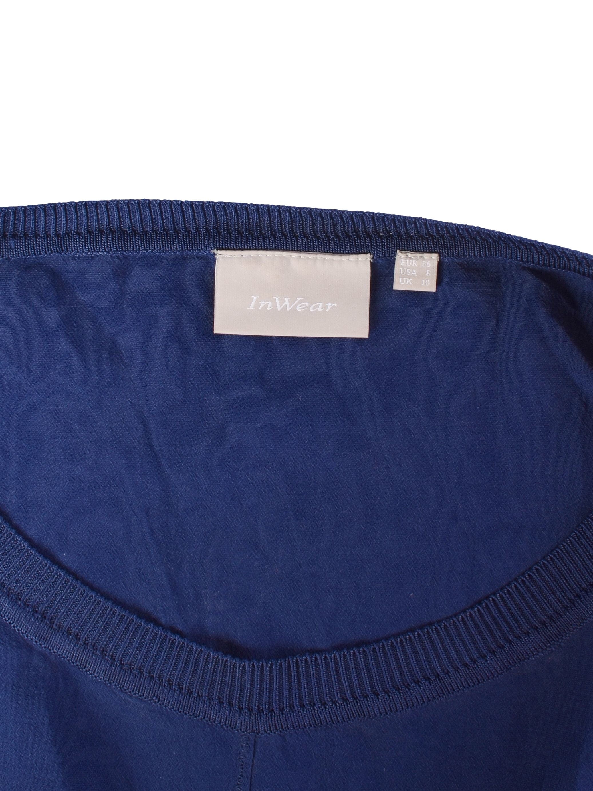 InWear Bluse - 36 / Blå / Kvinde - SassyLAB Secondhand
