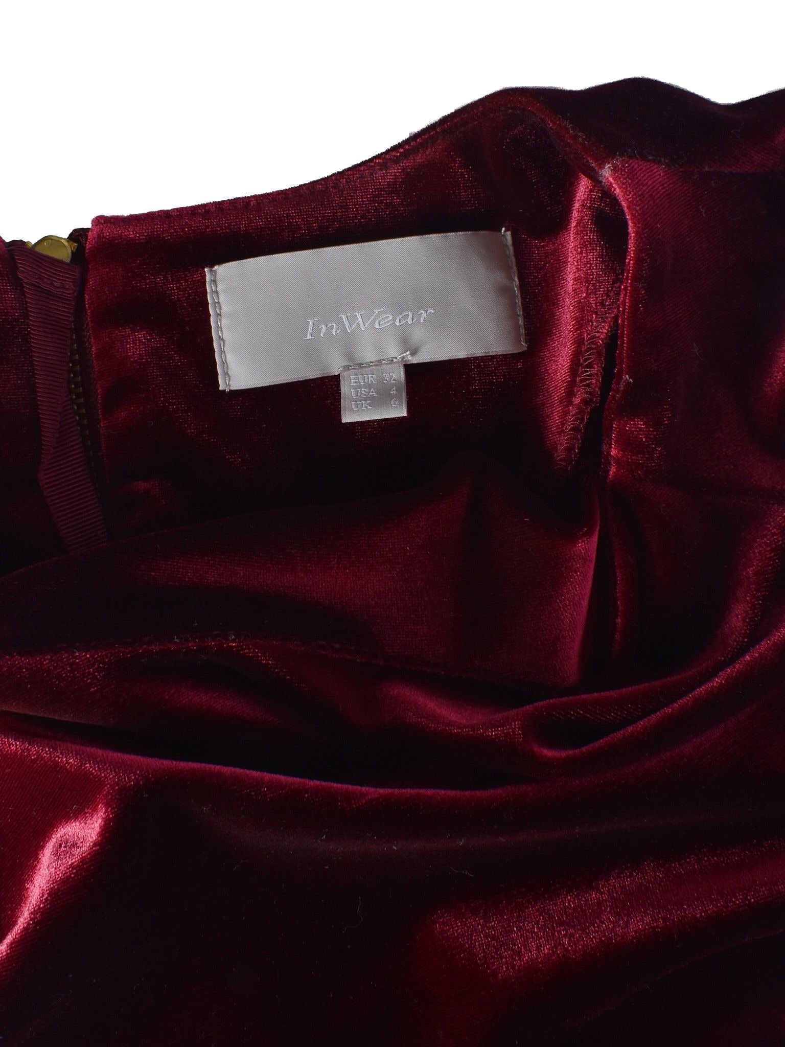 InWear Kjole - 32 / Rød / Kvinde - SassyLAB Secondhand