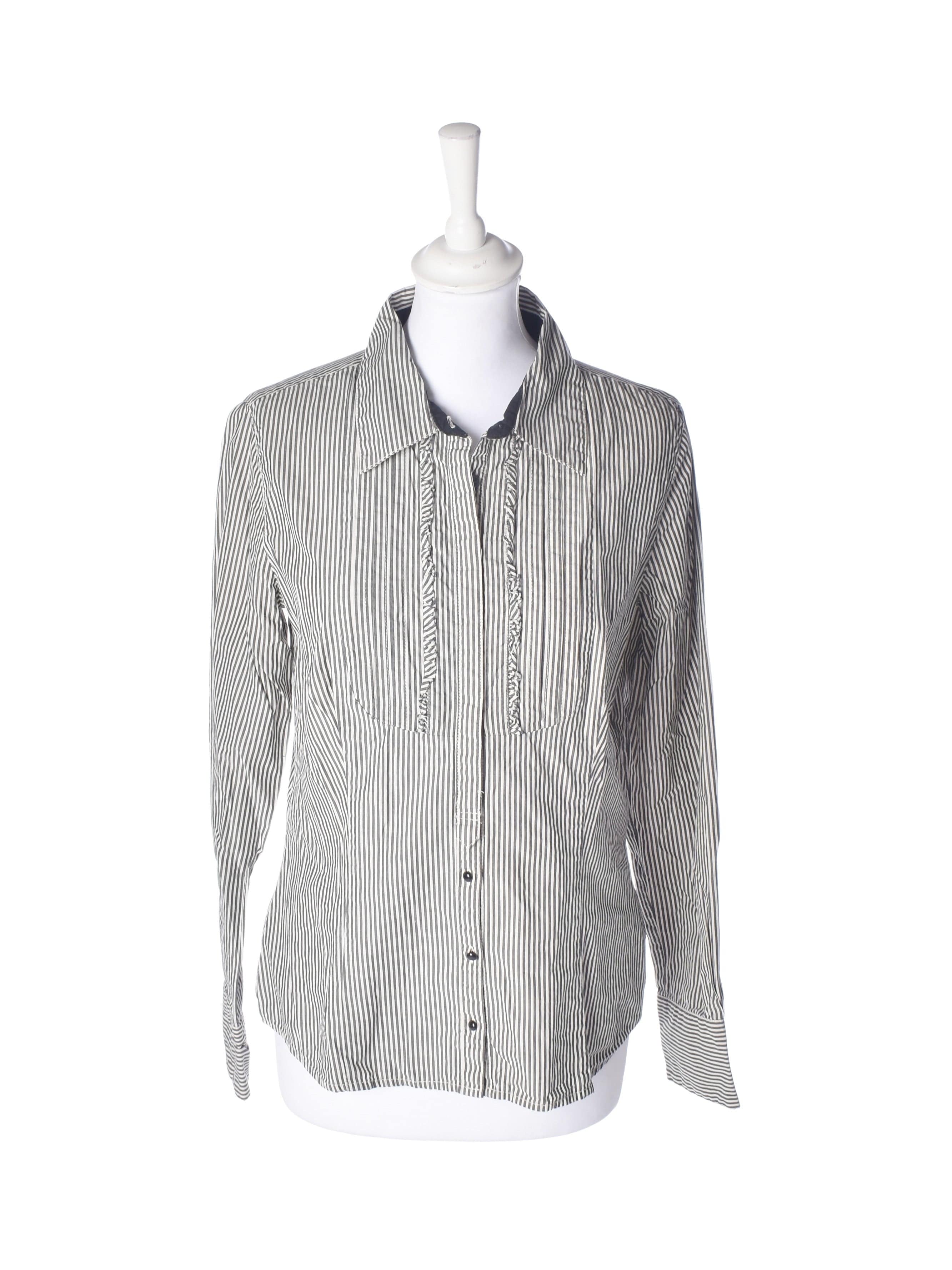 InWear Skjorte - 38 / Grå / Kvinde - SassyLAB Secondhand