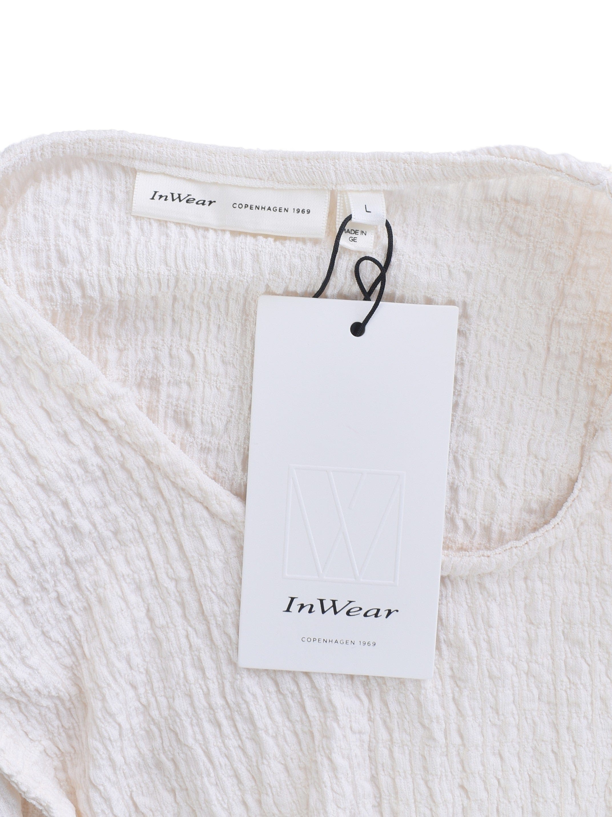InWear Top - L / Hvid / Kvinde - SassyLAB Secondhand