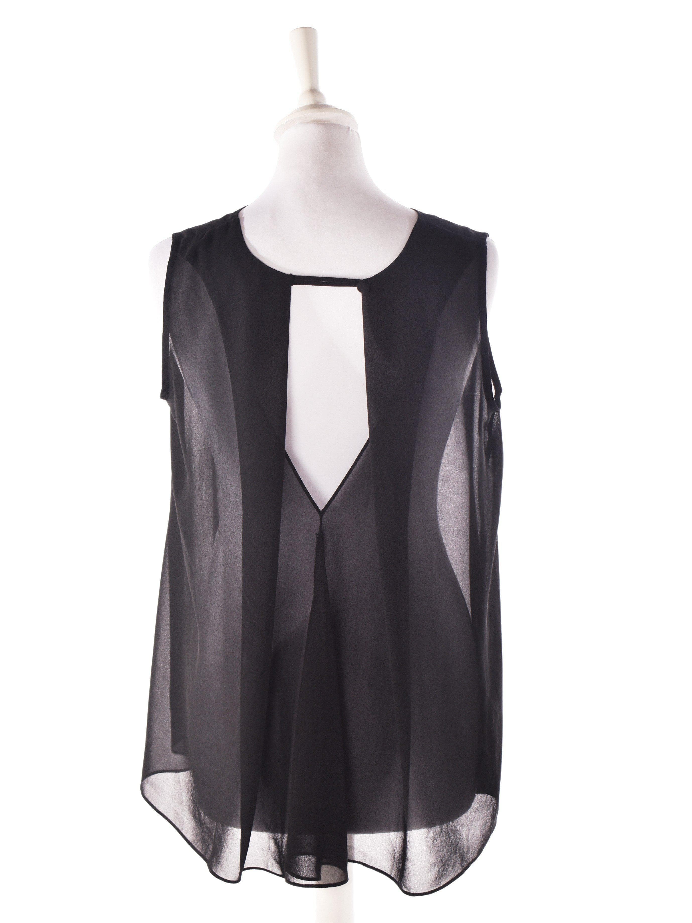 Issue 13 Bluse - XS / Sort / Kvinde - SassyLAB Secondhand