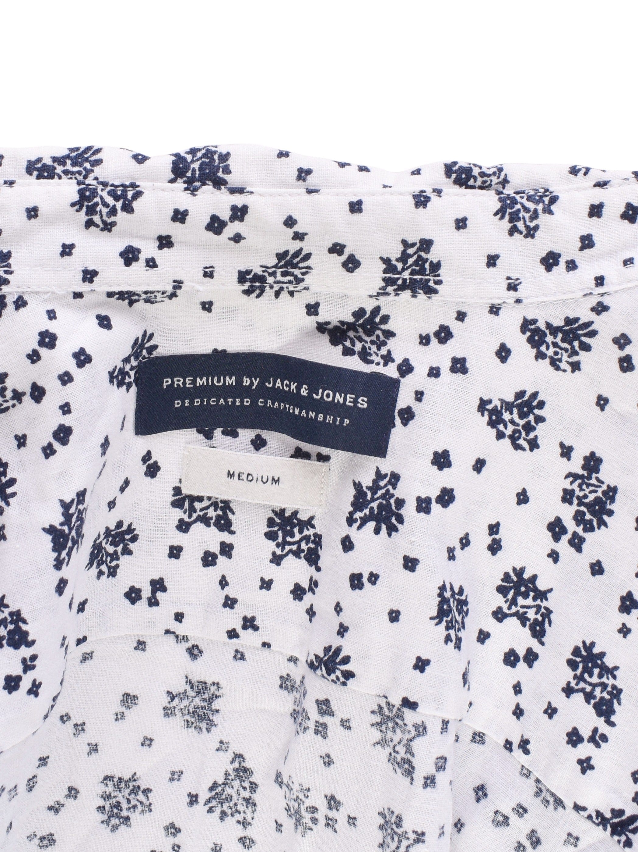 Jack & Jones Skjorte - M / Hvid / Mand - SassyLAB Secondhand