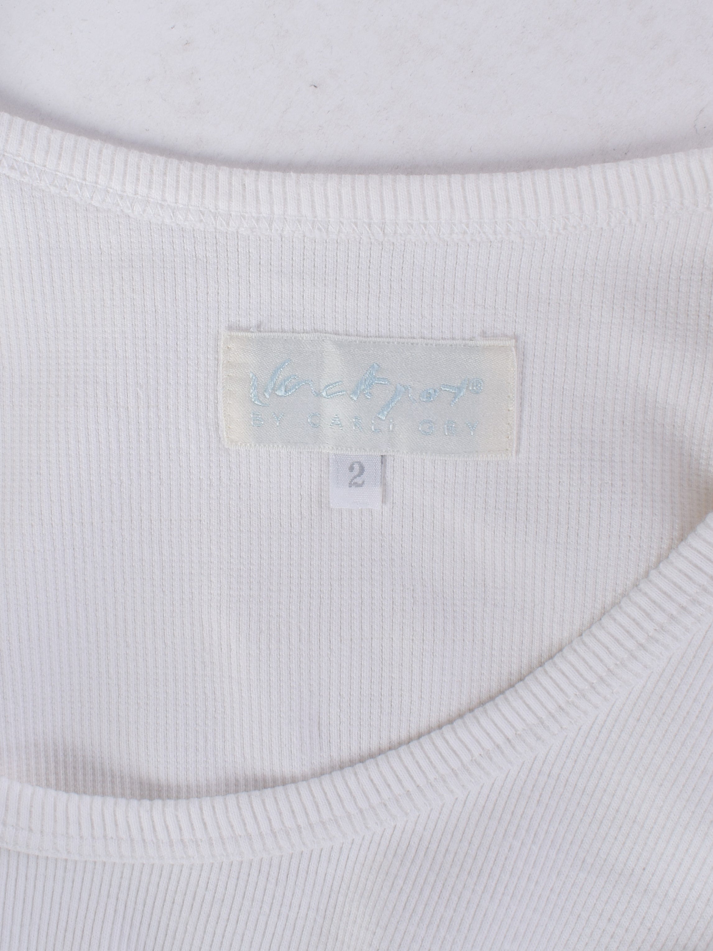Jackpot by Carli Gry T-Shirt - XS / Hvid / Kvinde - SassyLAB Secondhand