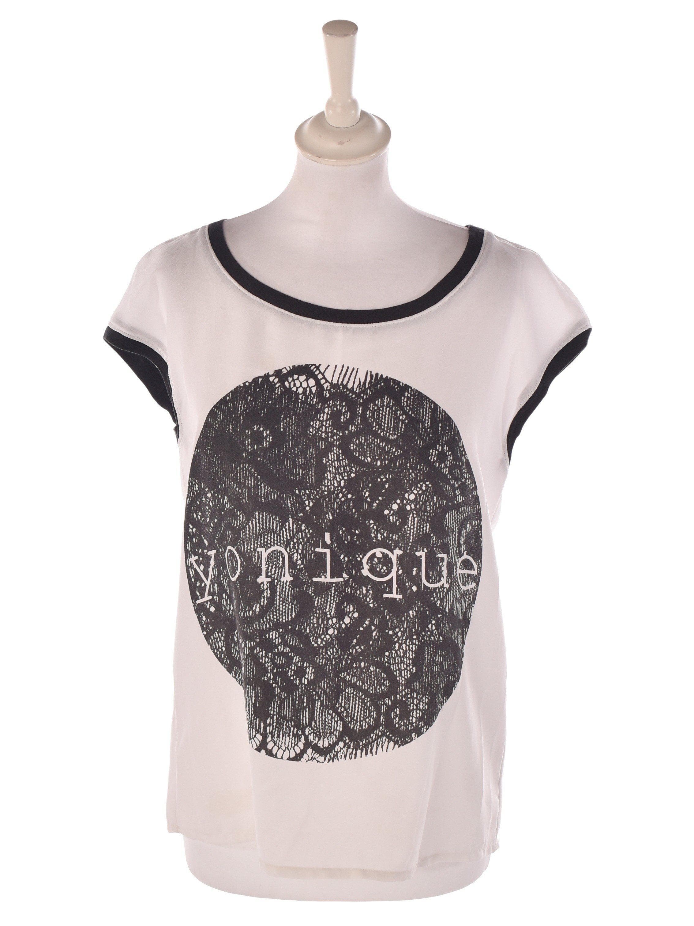 Jacqueline De Yong Bluse - 34 / Hvid / Kvinde - SassyLAB Secondhand