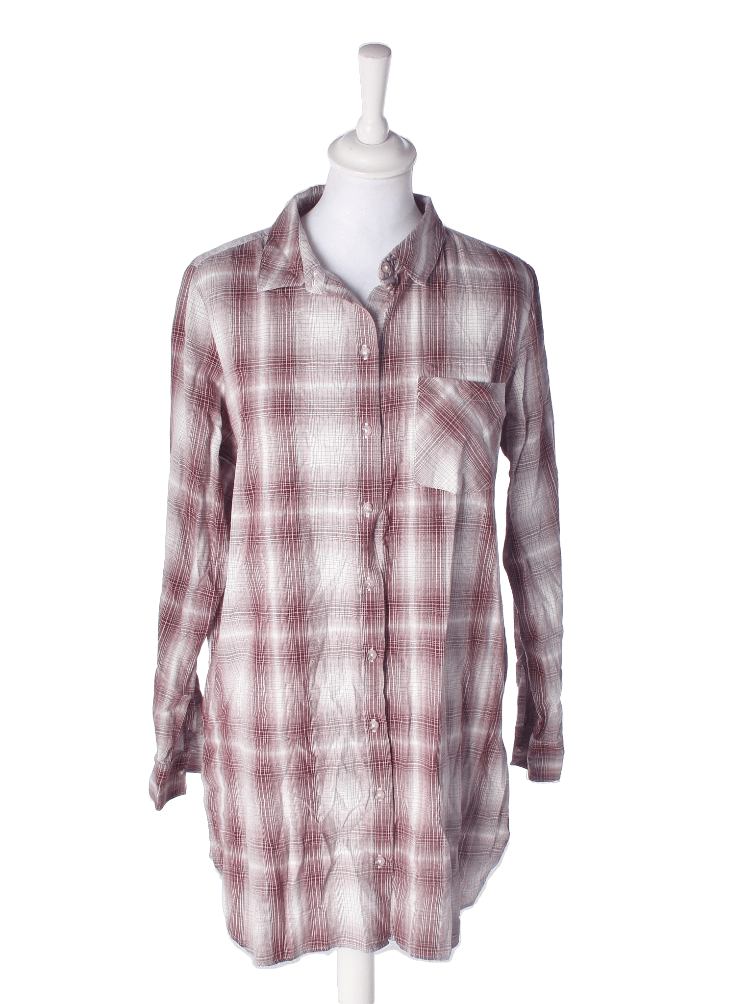 Jacqueline De Yong Skjortekjole - 38 / Rød / Kvinde - SassyLAB Secondhand